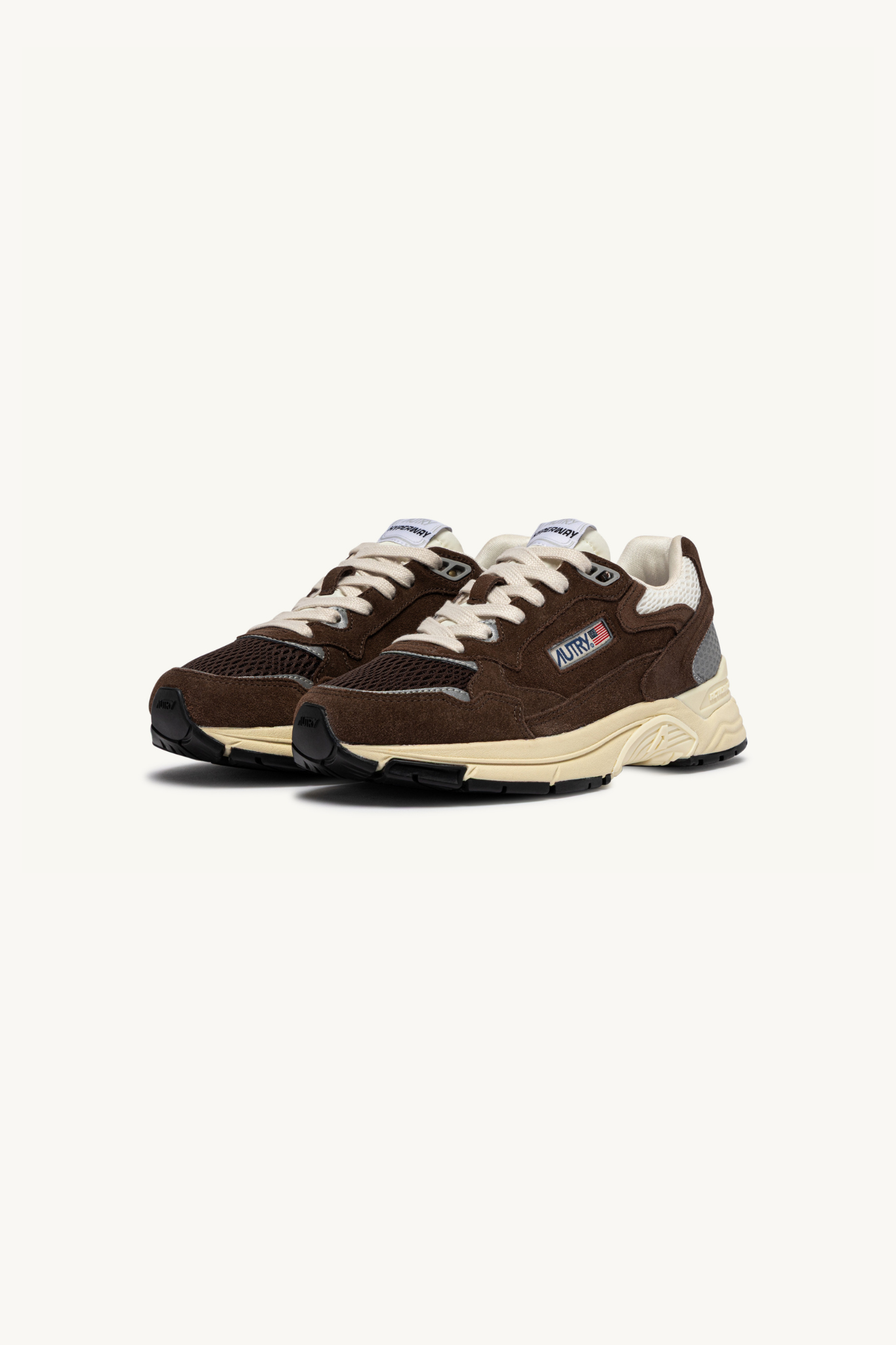 HYLM-UM25 - HYPERWAY LOW MEN SNEAKERS - SUEDE/MESH COTT/MARSH