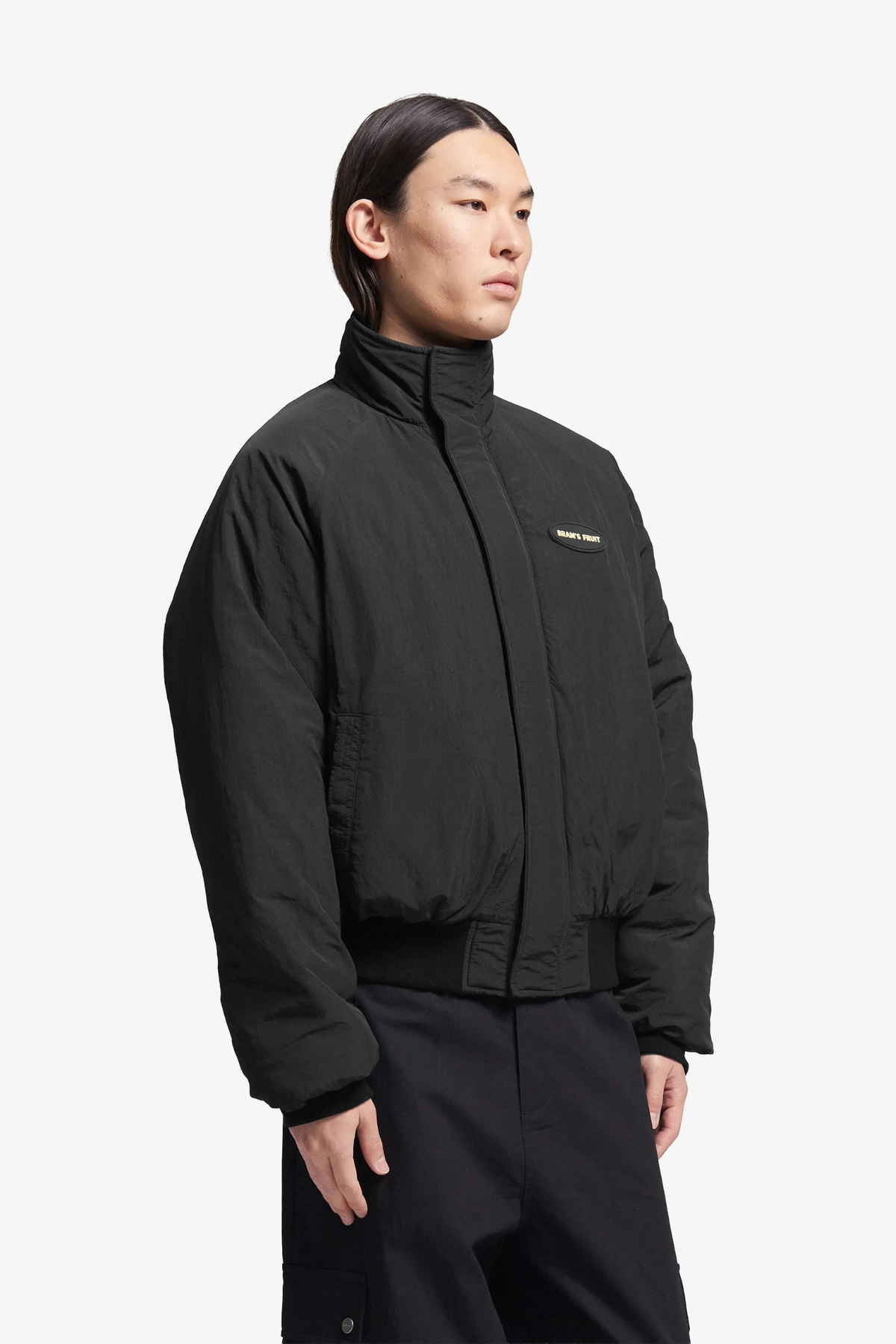 REVERSIBLE BOMBER JACKET - BLACK