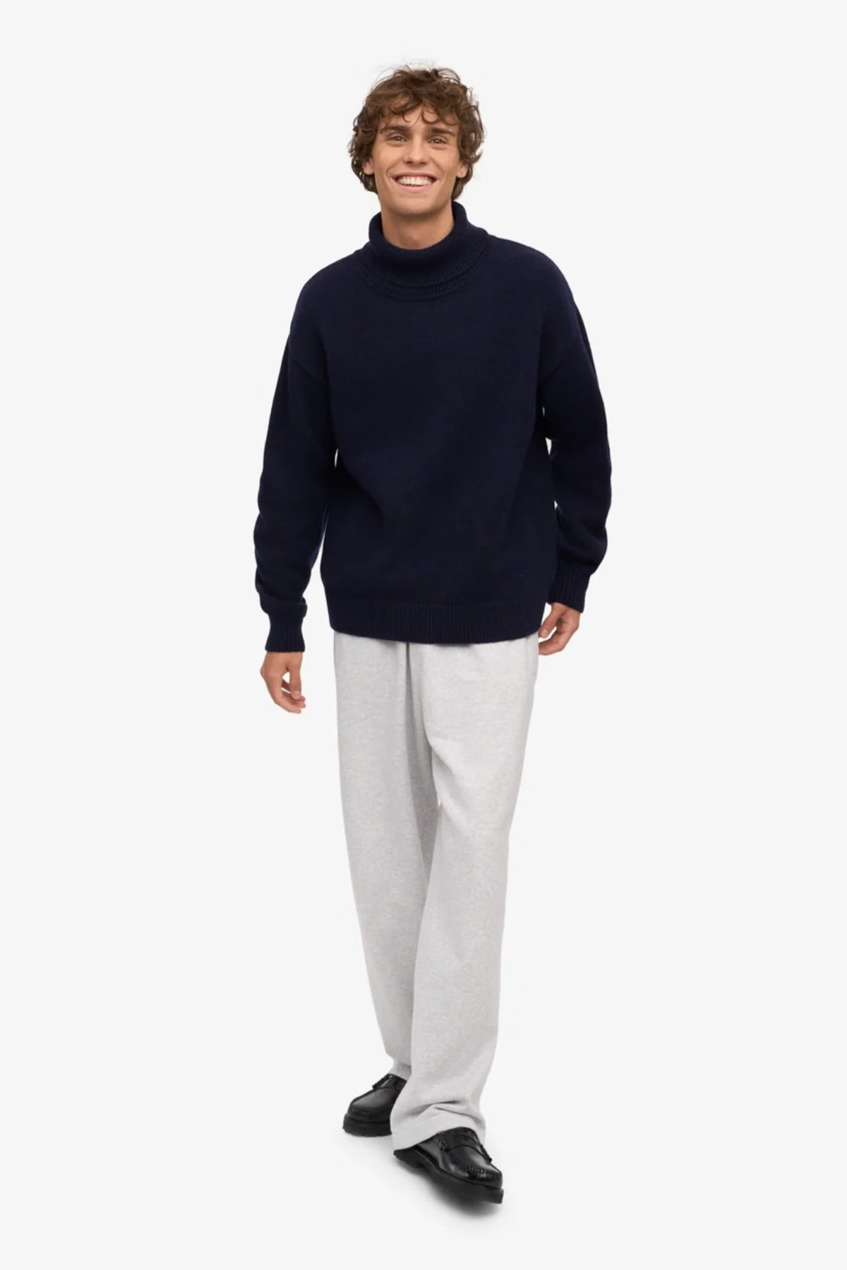 MERINO WOOL TURTLENECK WOMEN - NAVY BLUE