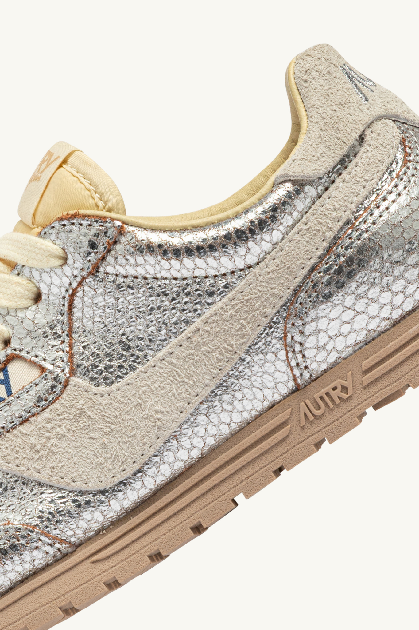 WSLW-XA01 - WINDSPIN LOW WOMEN SNEAKERS - LEA/VIPRINT SILVER/WHT