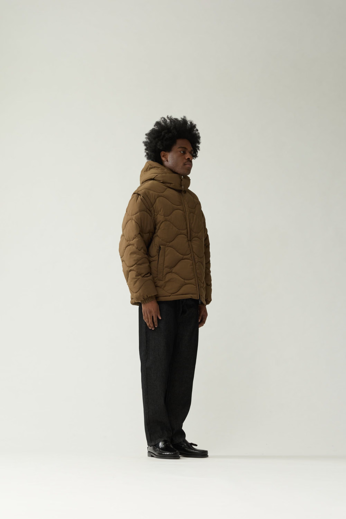 DETACHABLE JACKET - OLIVE