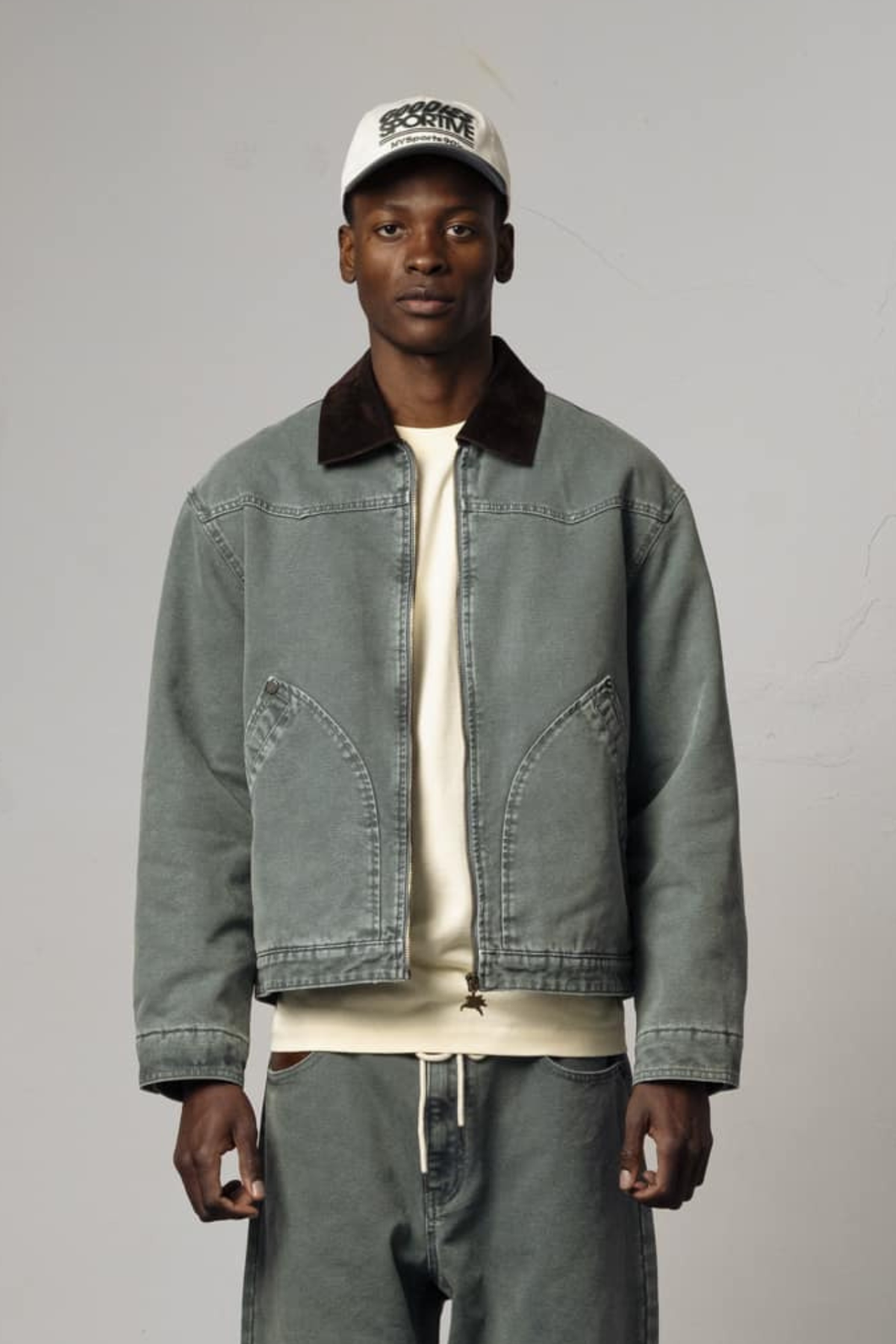EVERYDAY QUARTIER JACKET - WASHED GREEN