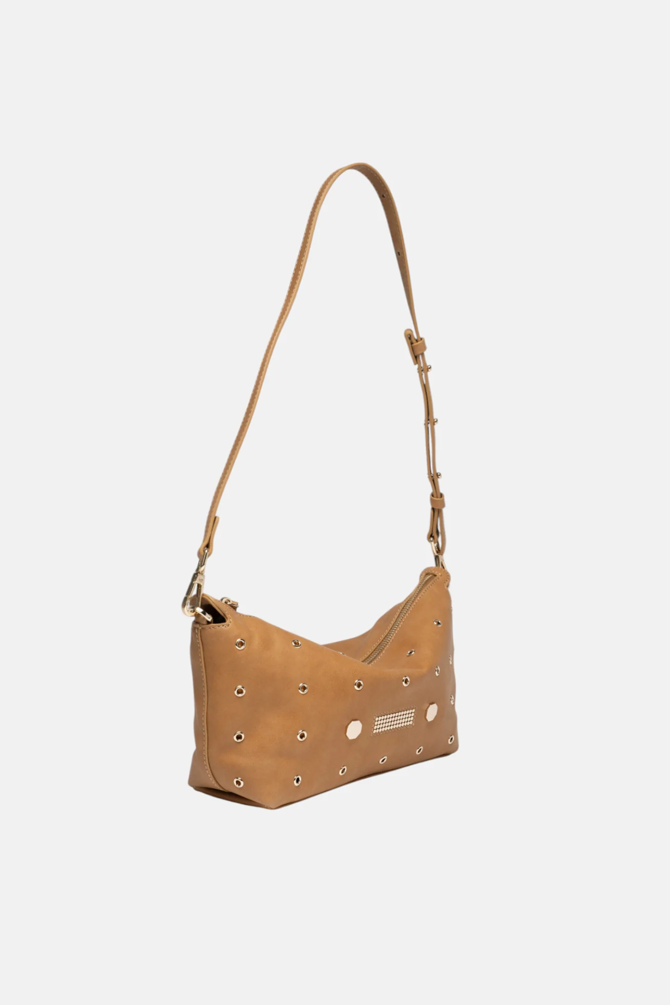 STELLA EYELETS BAG - CAMEL