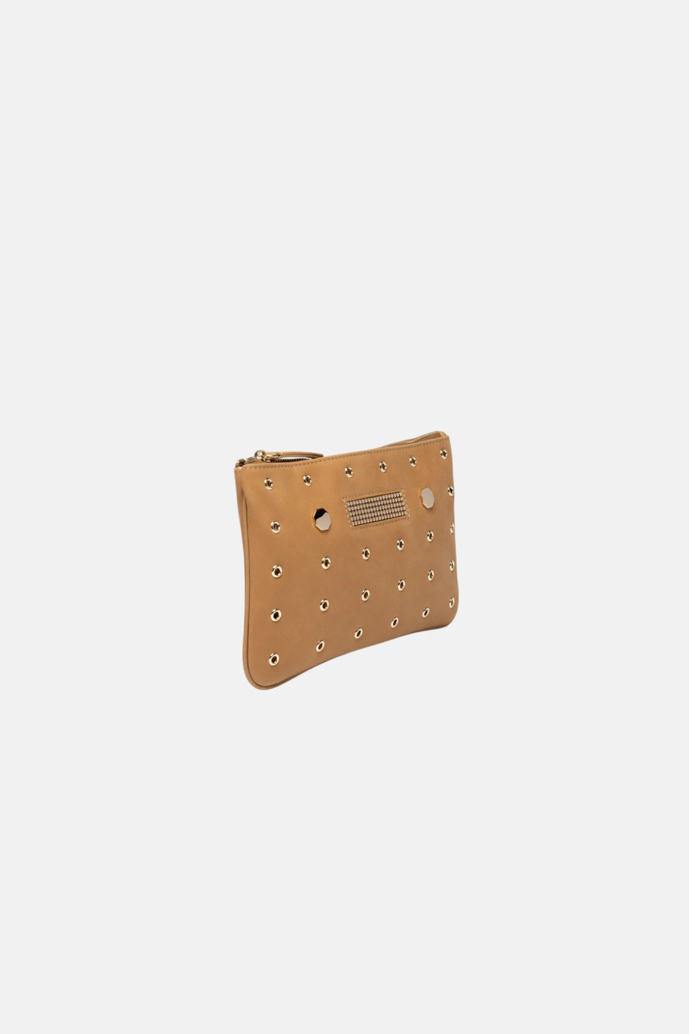 MINI EYELETS BAG - CAMEL