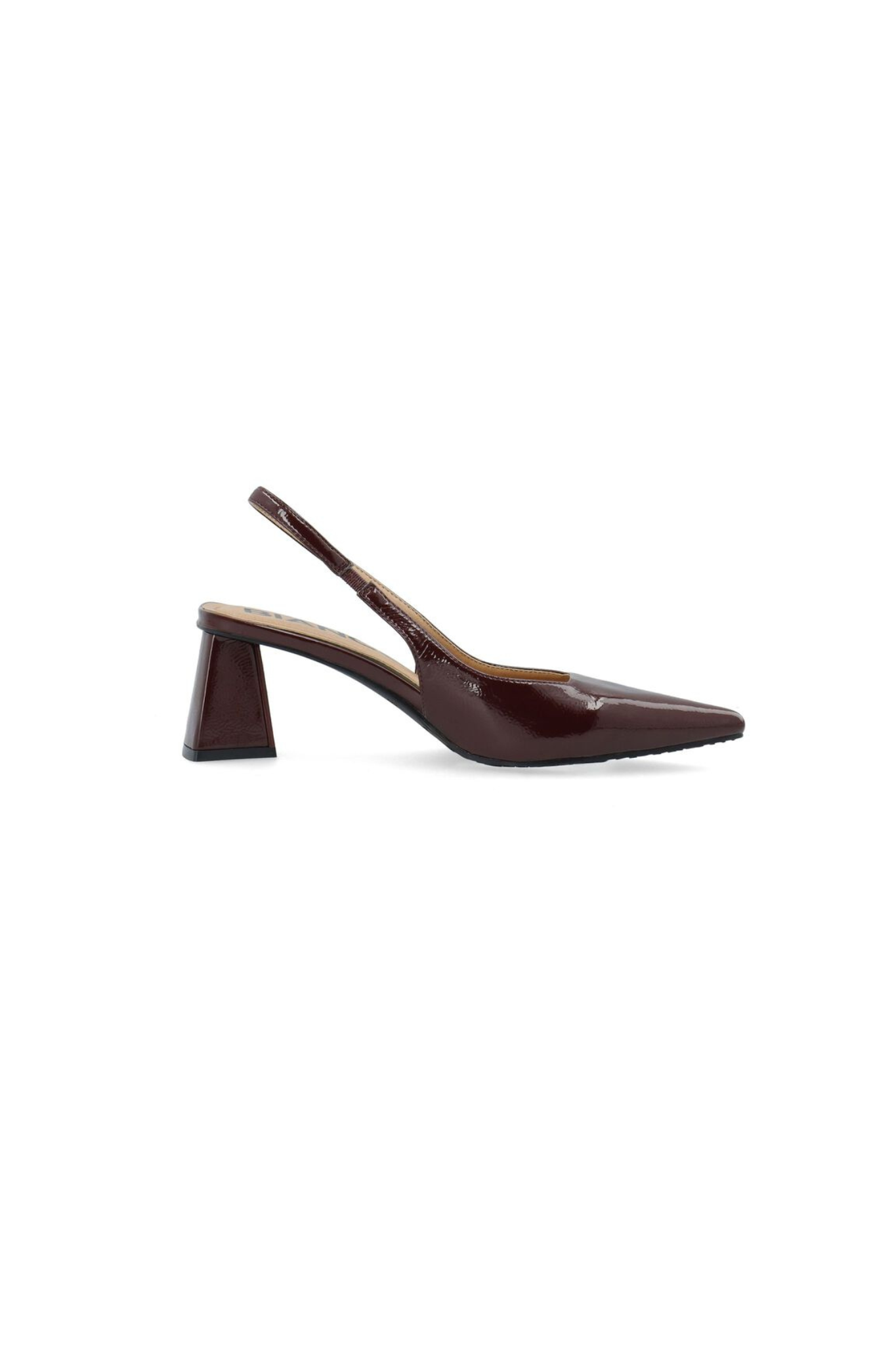 MARALYN SLINGBACK PATENT SHOES - BORDAUX