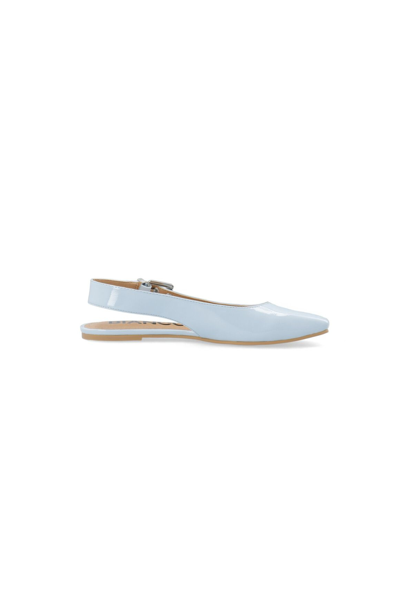 ROSE KARRE FLAT SLINGBACK SHOES - SKY BLUE PATENT