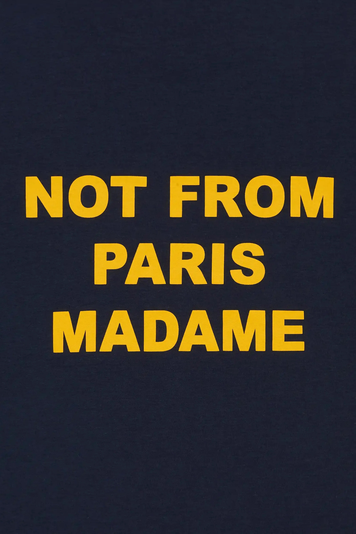T-SHIRT À SLOGAN AUDACIEUX - BLEU MARINE