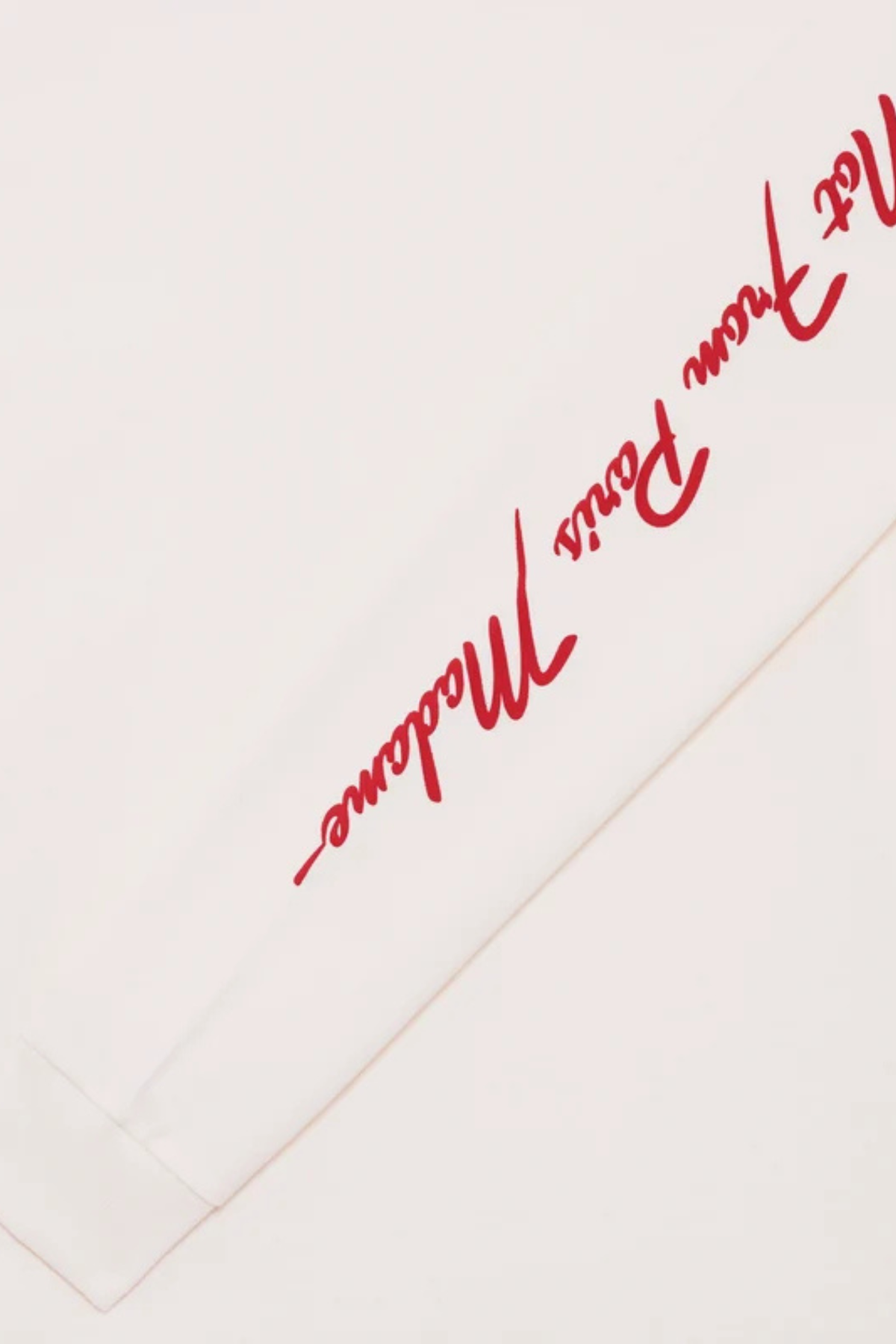 SLOGAN LONGSLEEVE T-SHIRT - BORDEAUX/OFF-WHITE