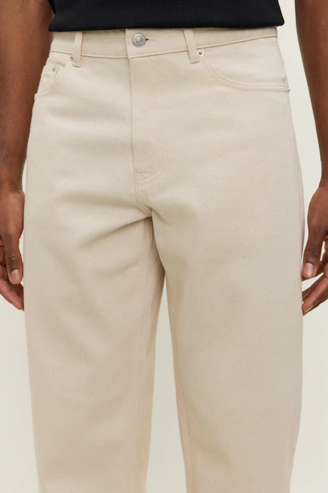 RYDER SOLID DENIM PANTS - IVORY