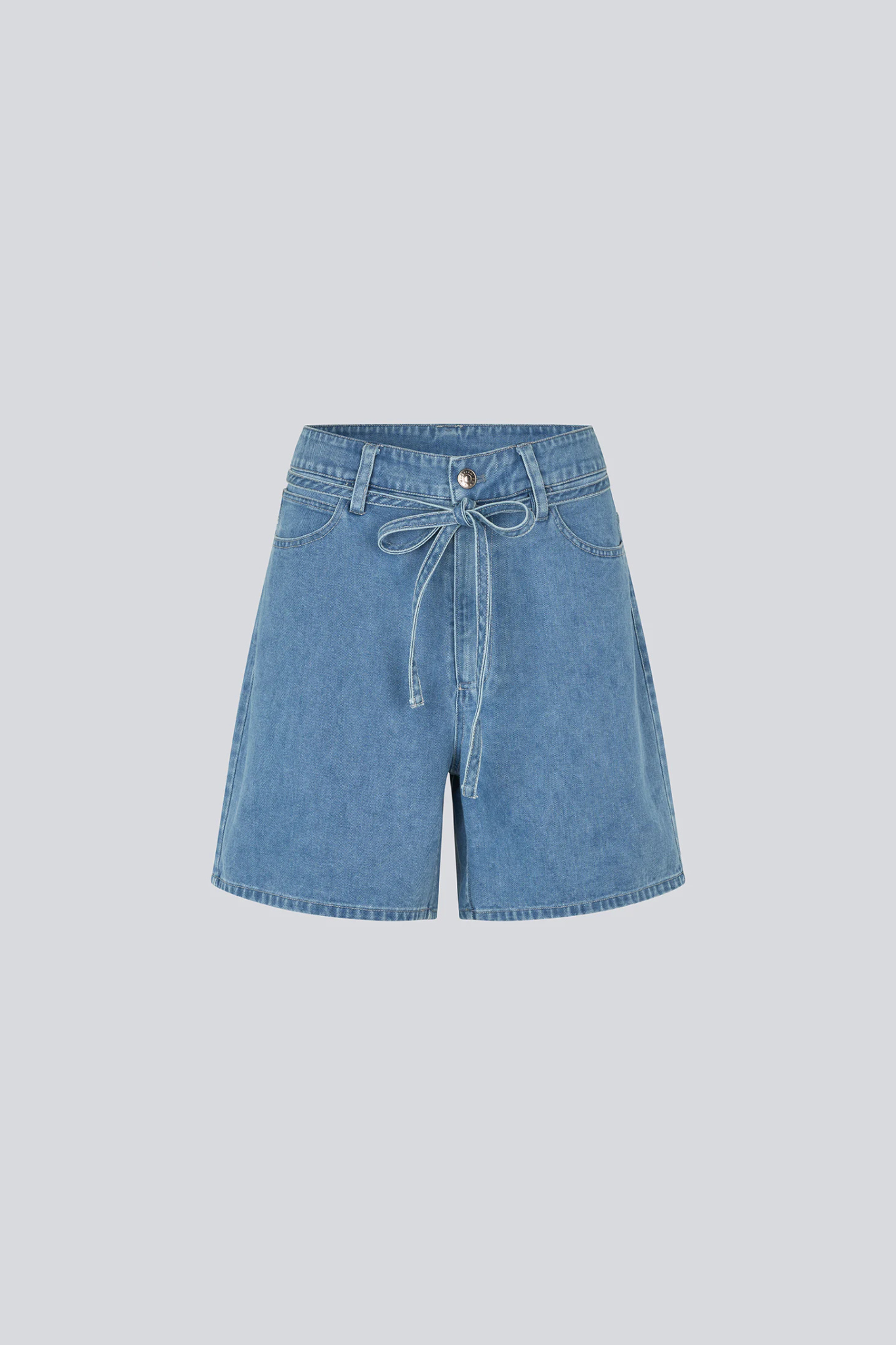 NAOMA SOLID SHORTS - VINTAGE BLUE
