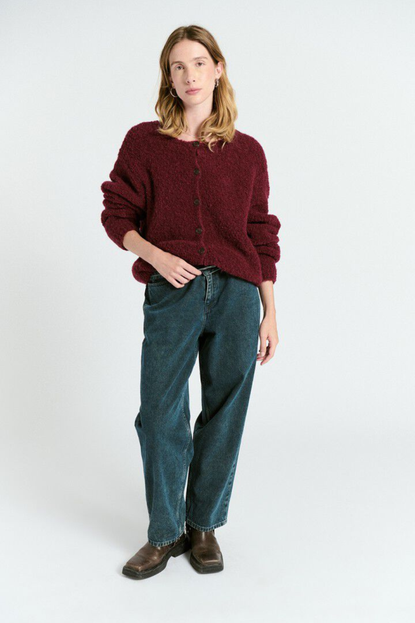 ZOLLY SWEATER - POMEGRANATE MELANGE