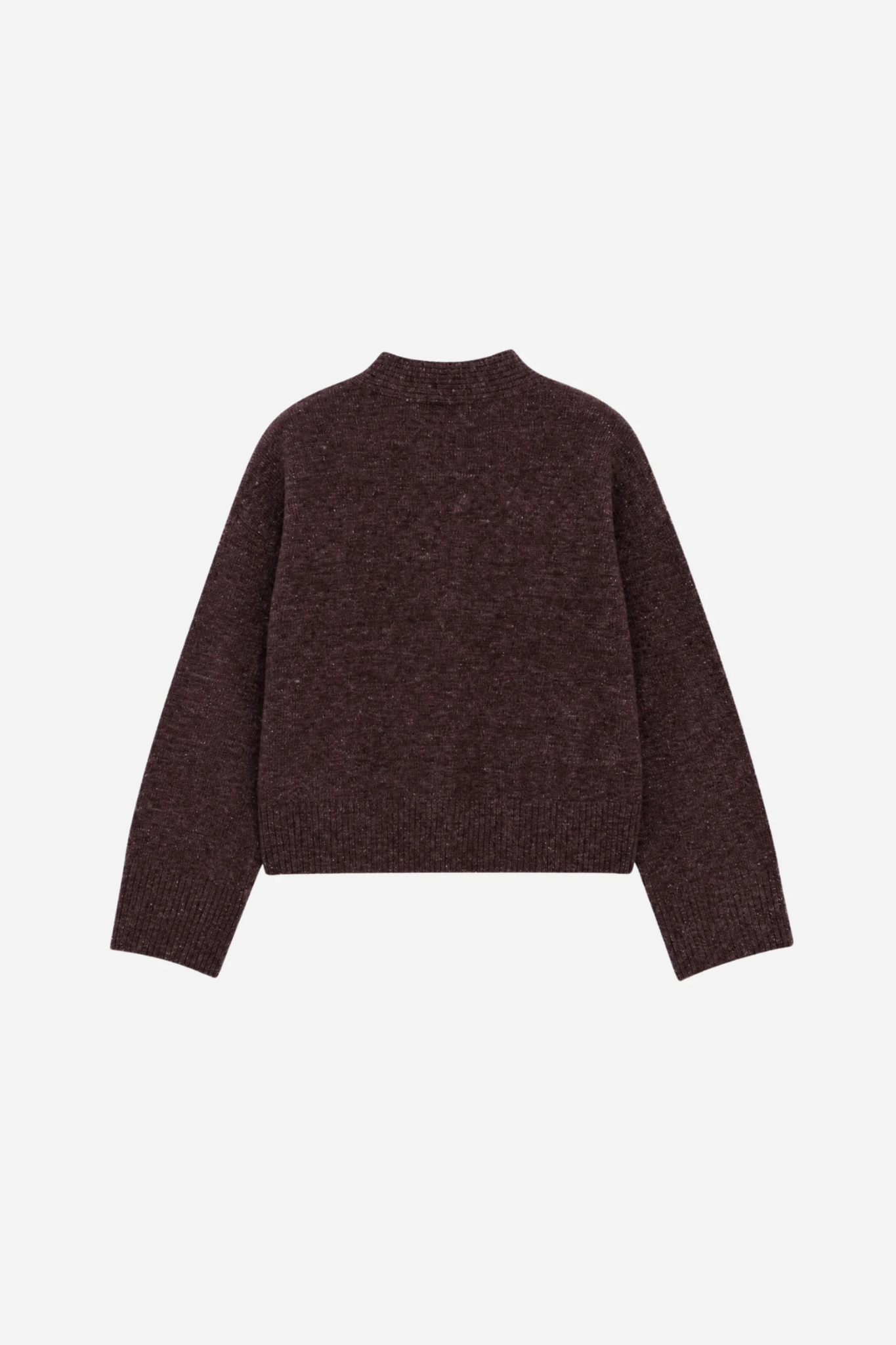 SIRI TIE CARDIGAN - BORDAUX