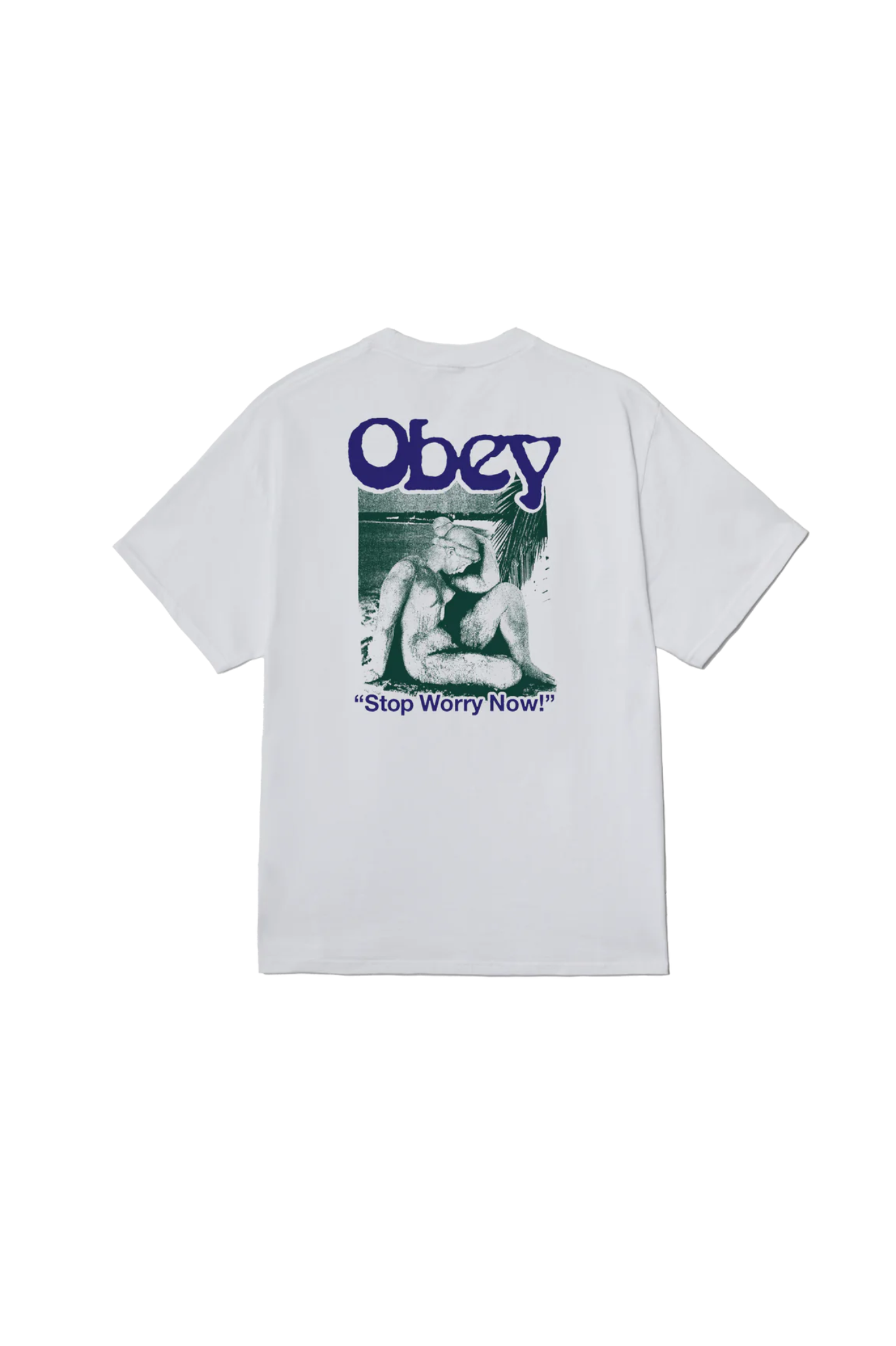 STOP WORRY NOW T-SHIRT - WHITE