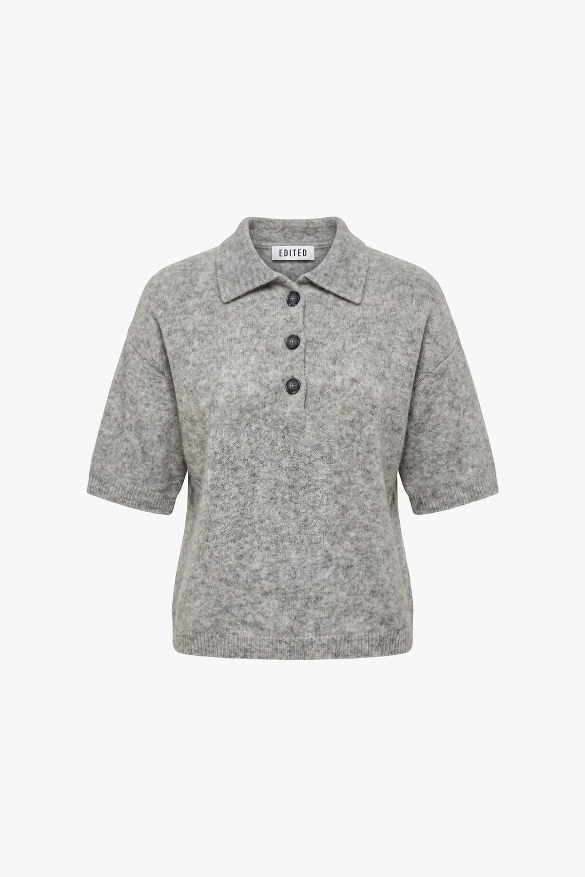 CALLIE POLO SHIRT - LIGHT GREY