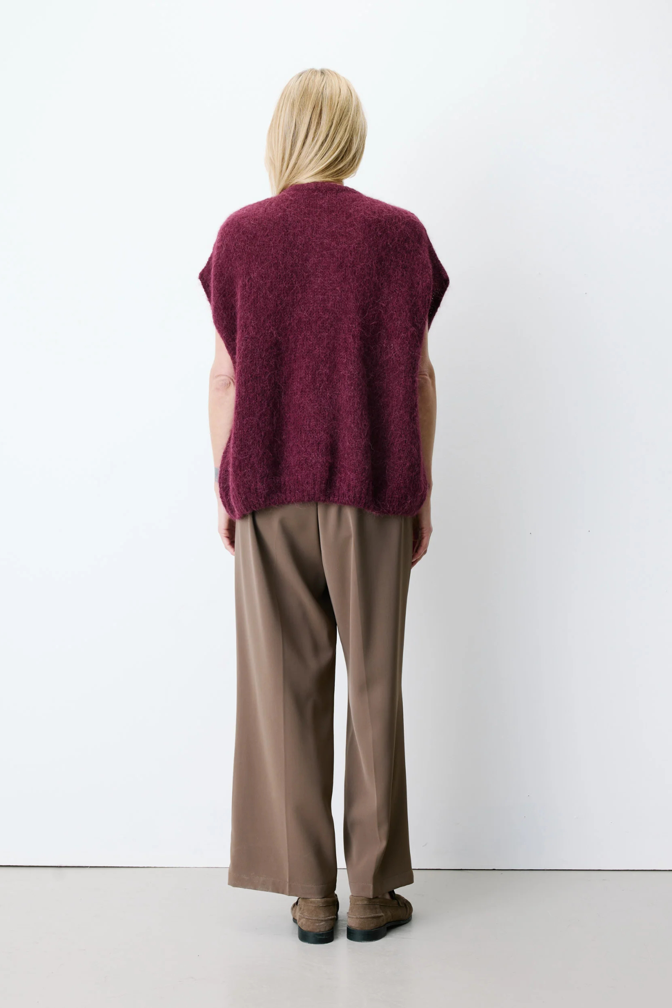 ADDISON CARDIGAN - AUBERGINE