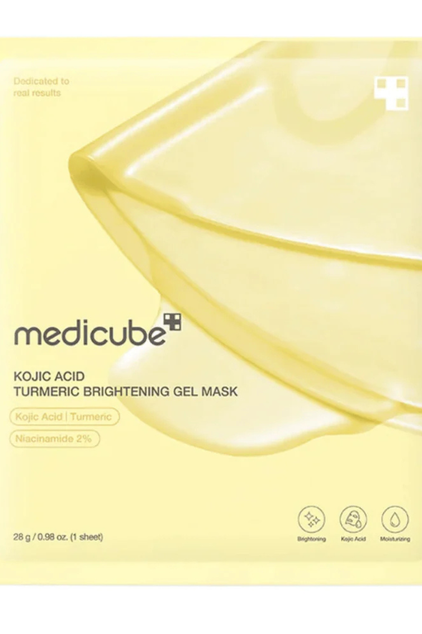 KOJIC ACID TURMERIC BRIGHTENING GEL MASK (28G ) ( 1 PIECE )
