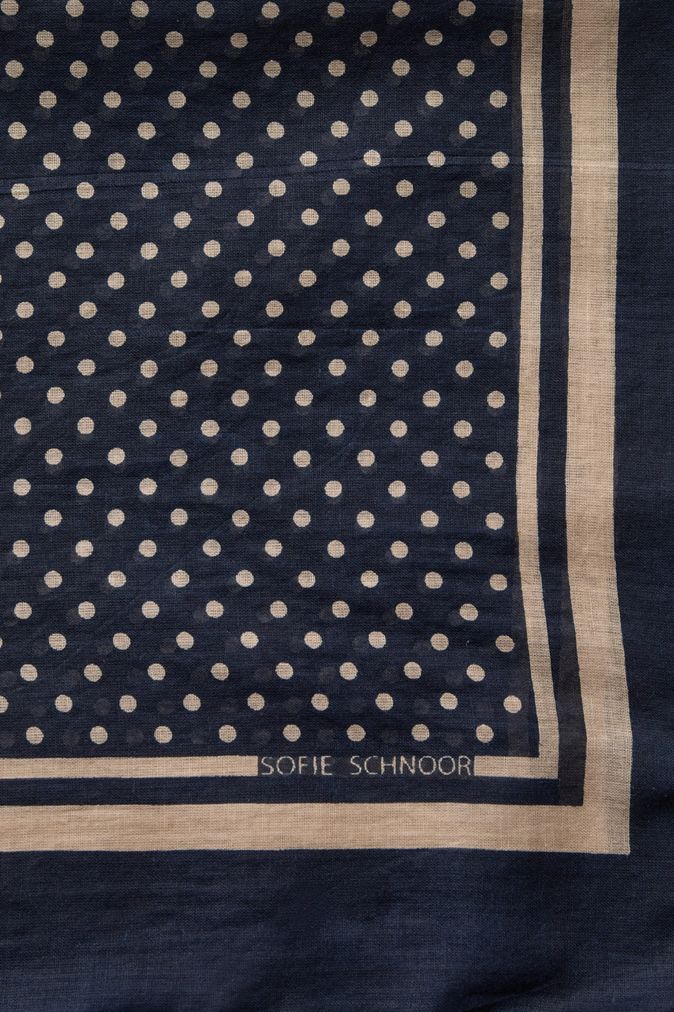 MIA SCARF - NAVY BLUE