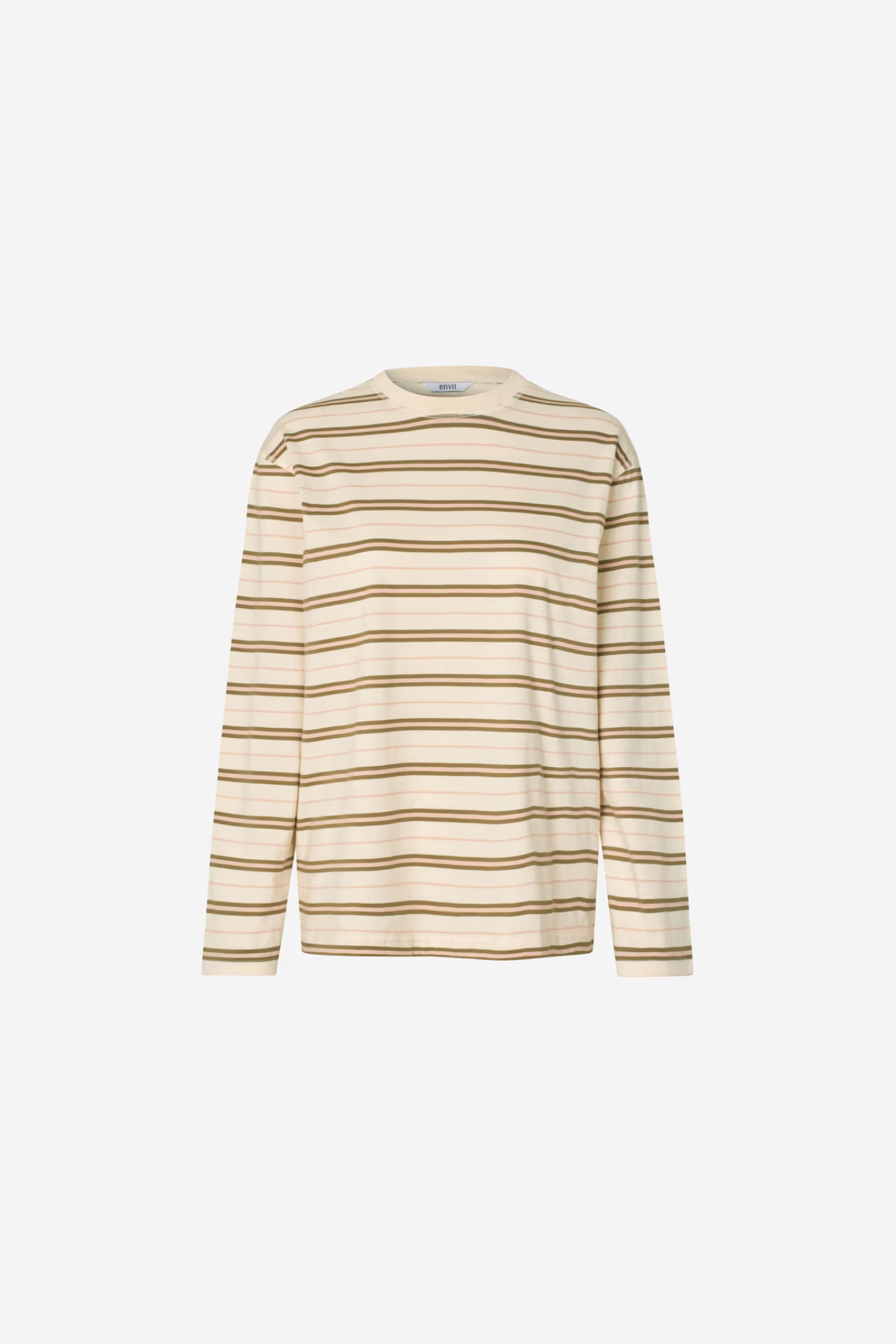 KULLA LS T-SHIRT - ROSE CREAM STRIPE
