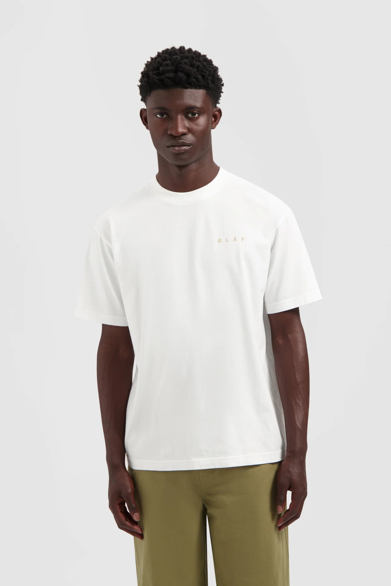 LINED FACE T-SHIRT - OPTICAL WHITE