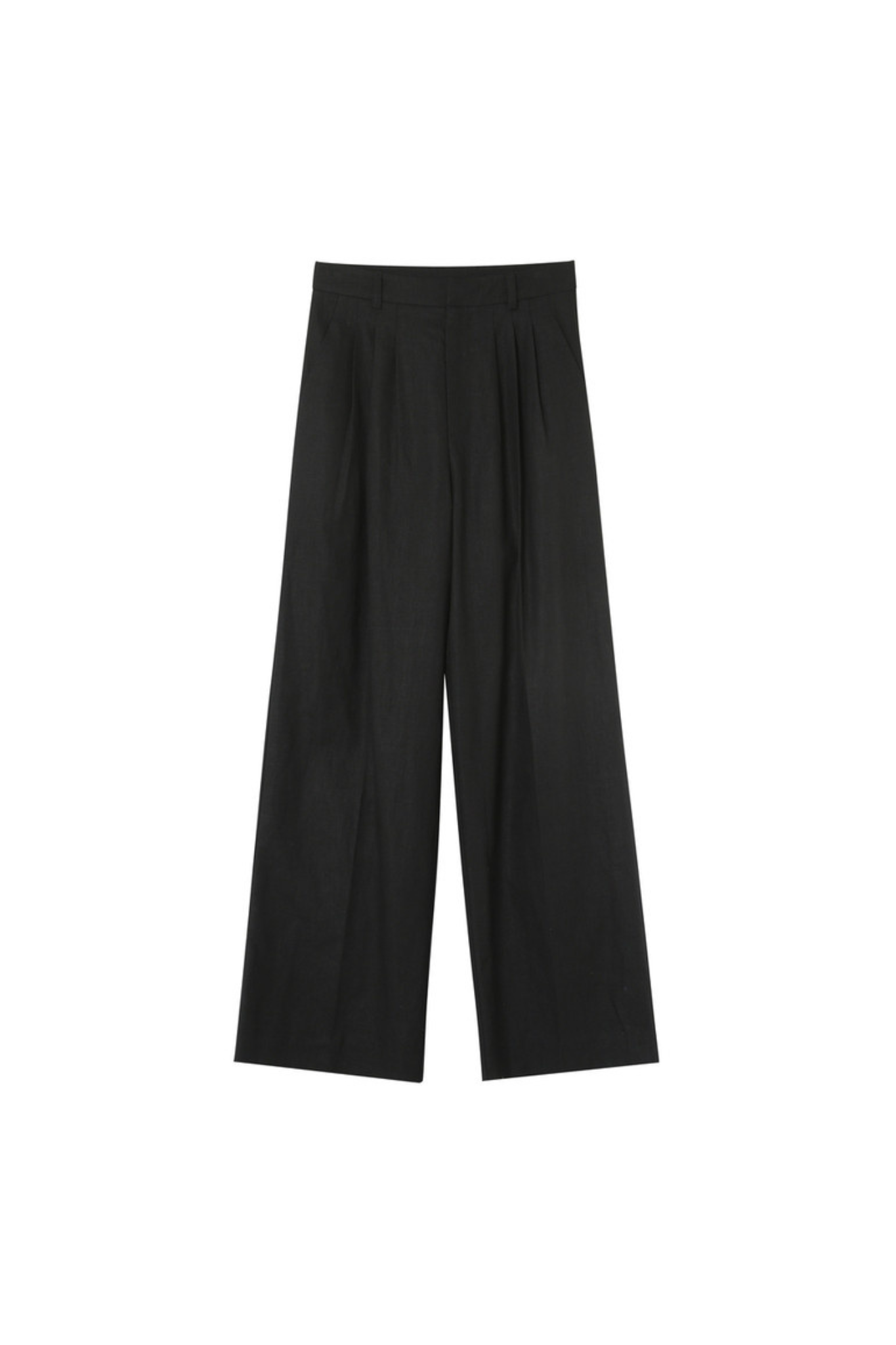 Grace & Mila phil pants in black. Front flatlay view