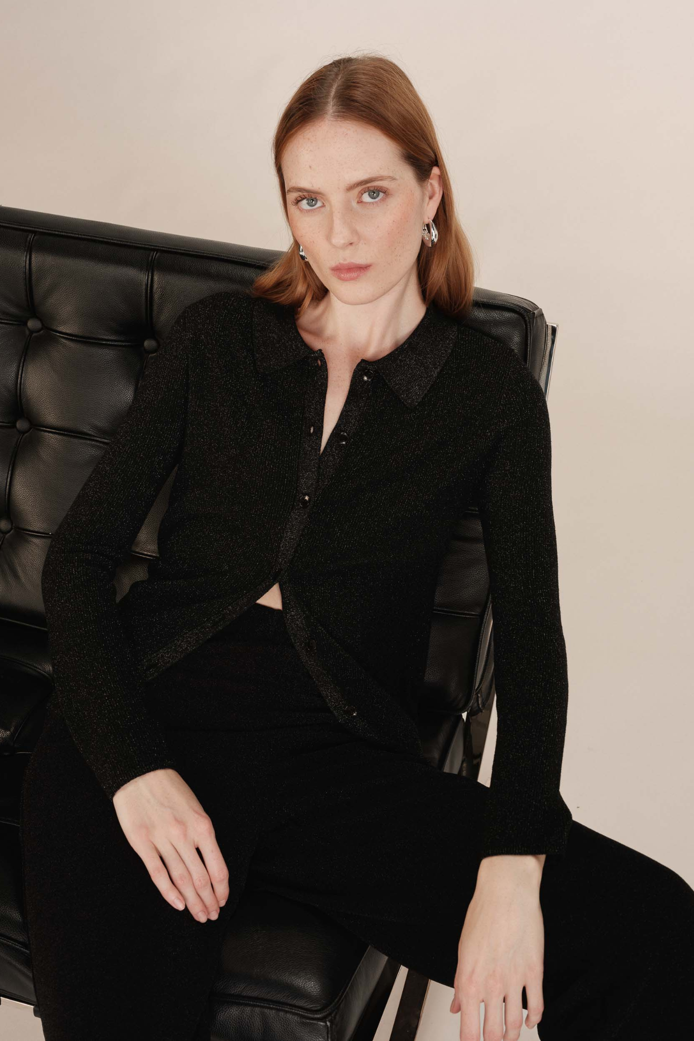 TELLER CARDIGAN - BLACK
