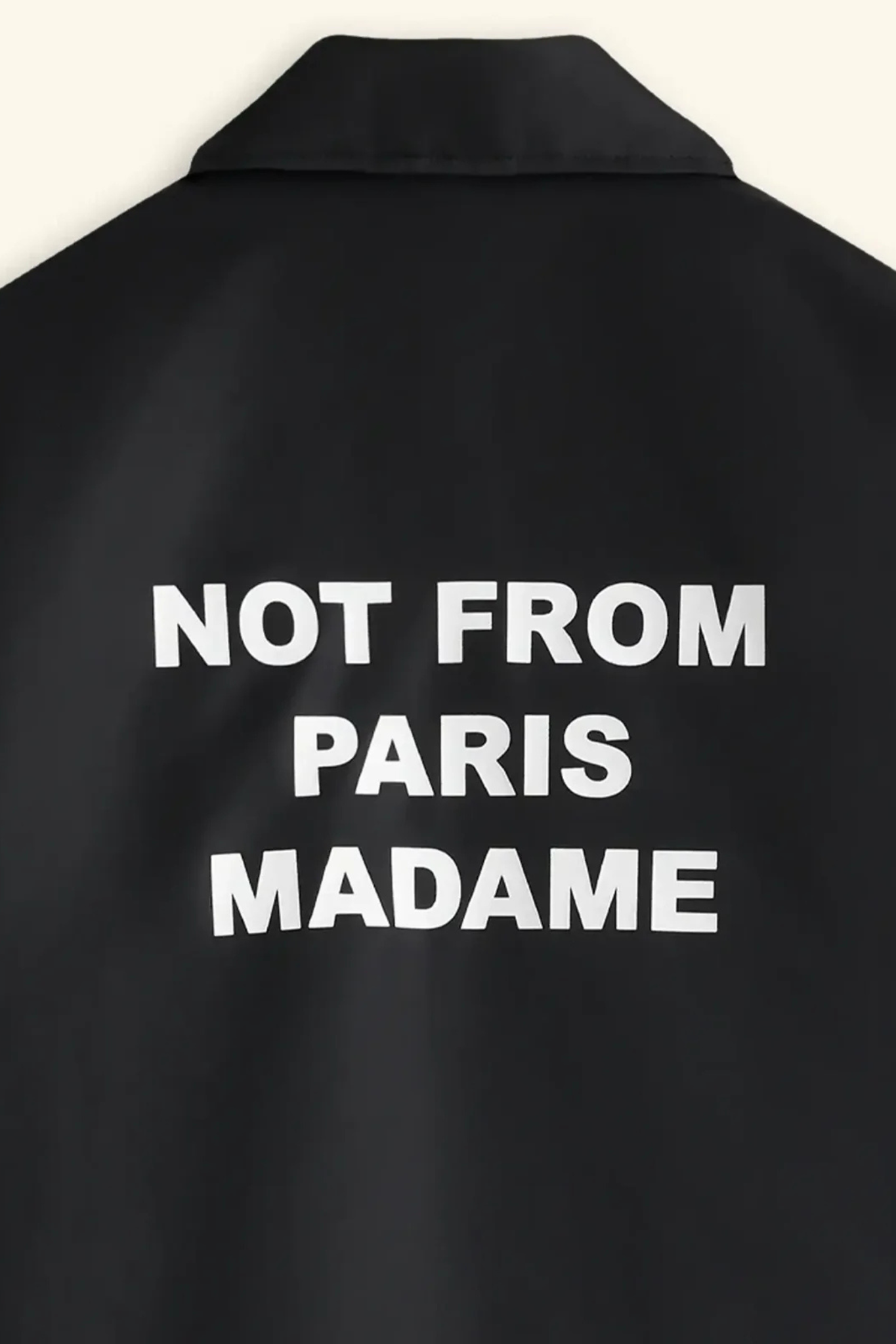 LA VESTE SLOGAN - BLACK
