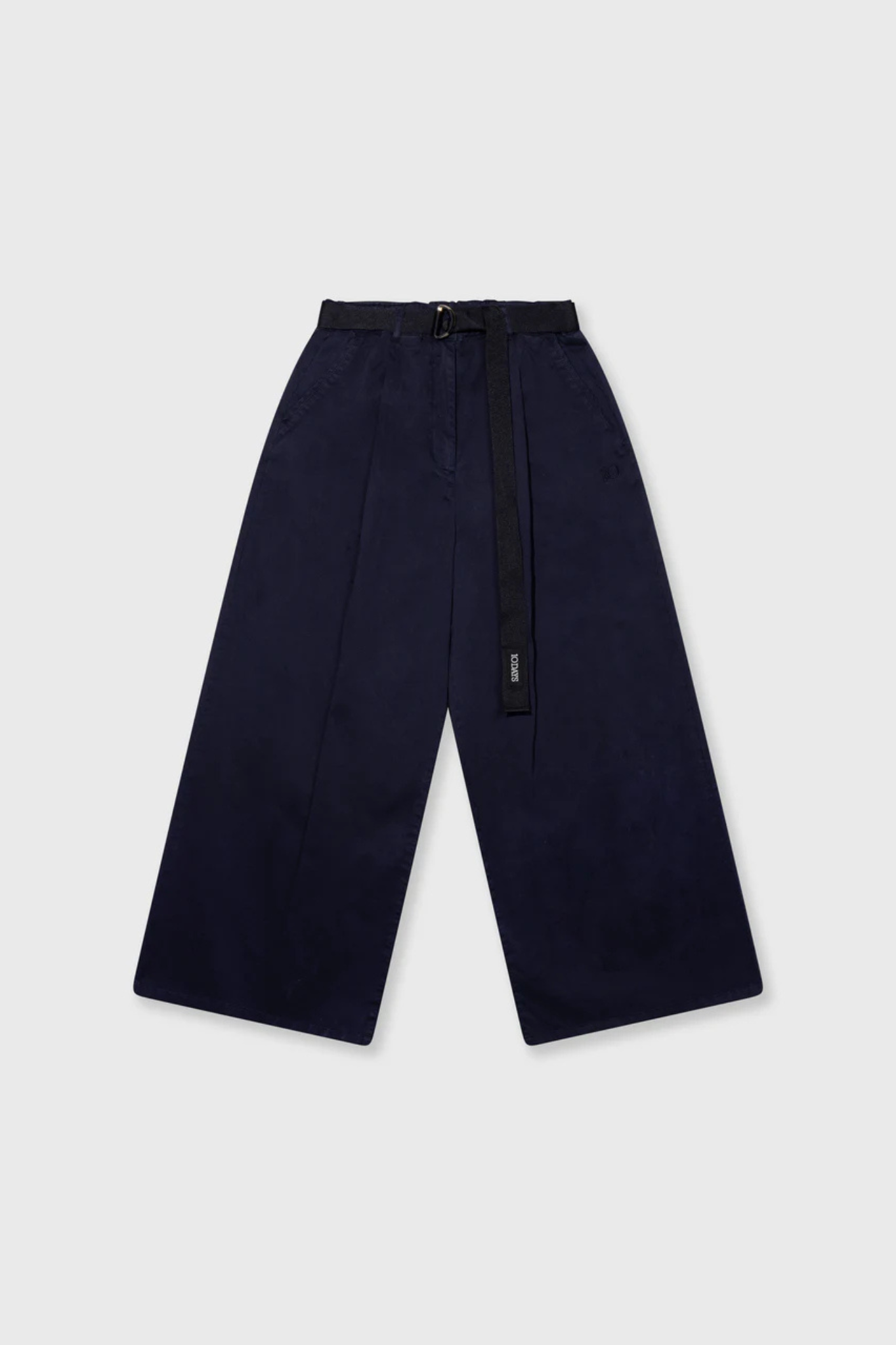 WIDE PANTS TWILL - DARK NAVY