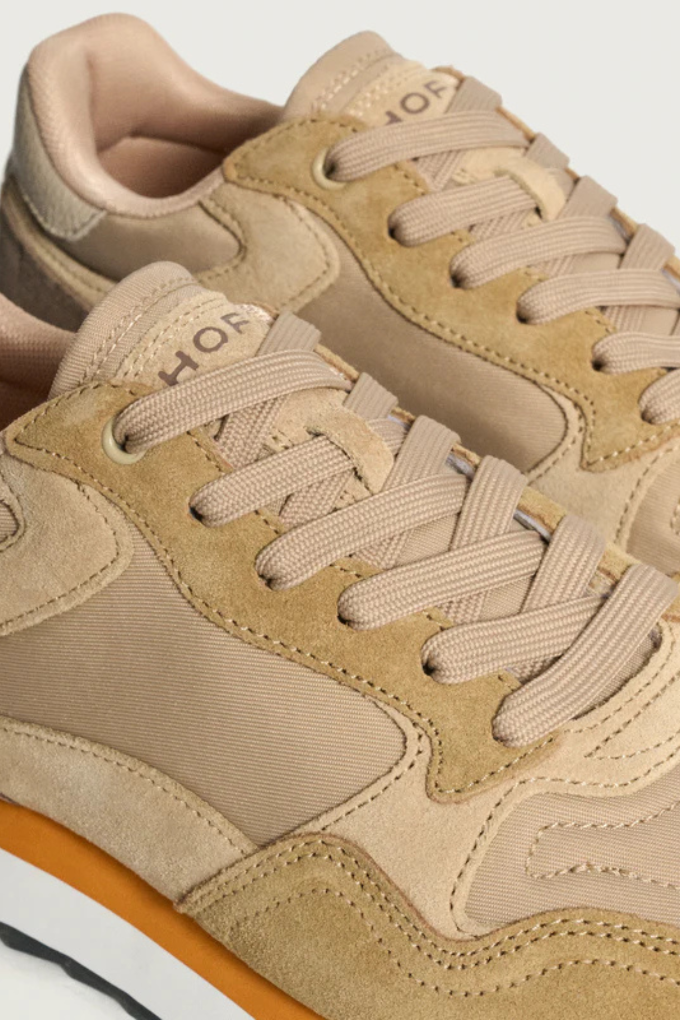 CITY VANCOUVER MEN SNEAKERS - BEIGE/ORANGE