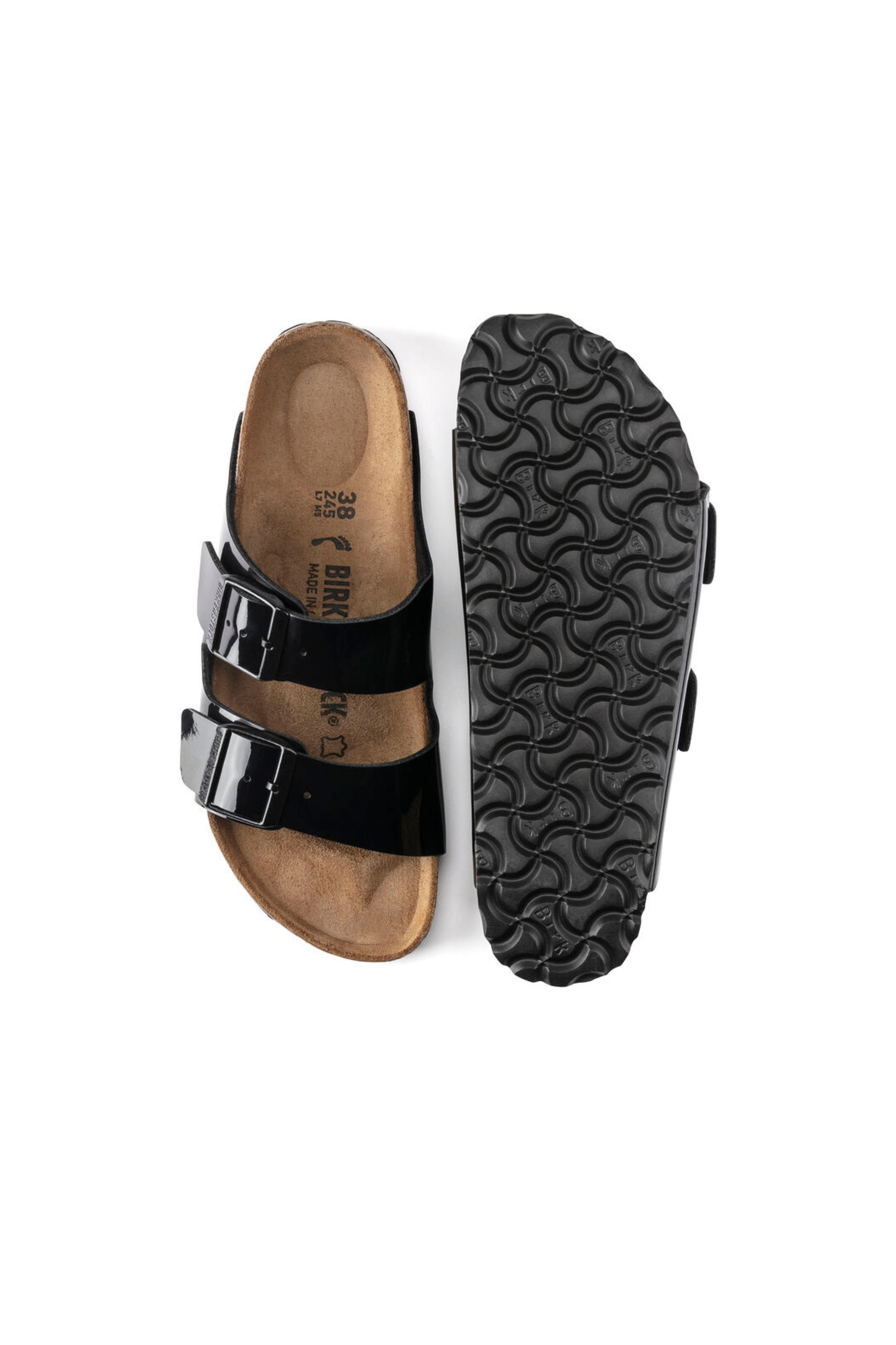 ARIZONA BF SANDAL - PATENT BLACK
