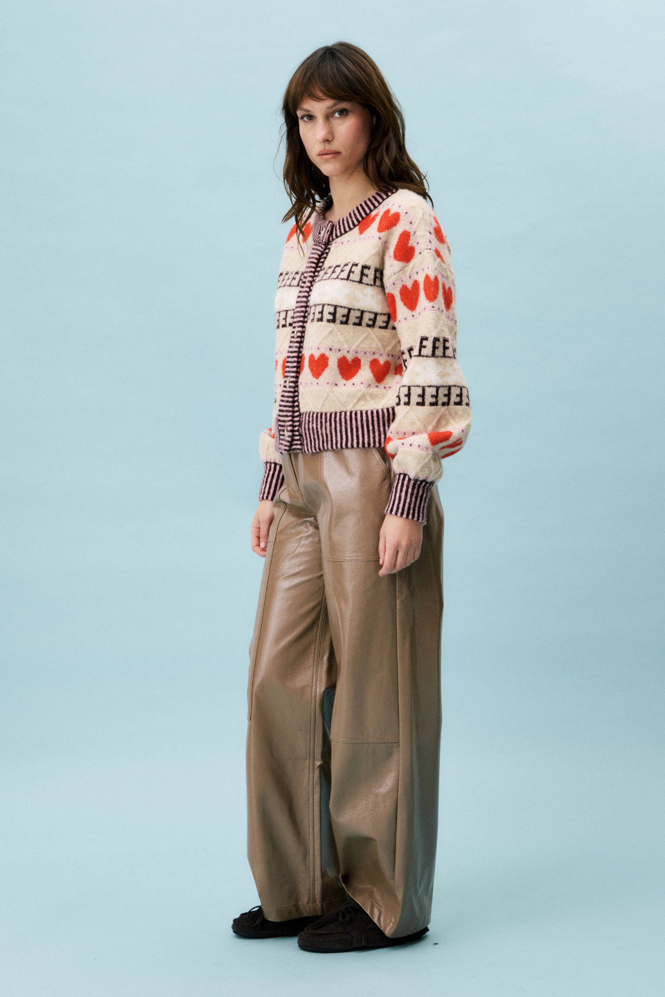 ALUCITE CARDIGAN - BEIGE