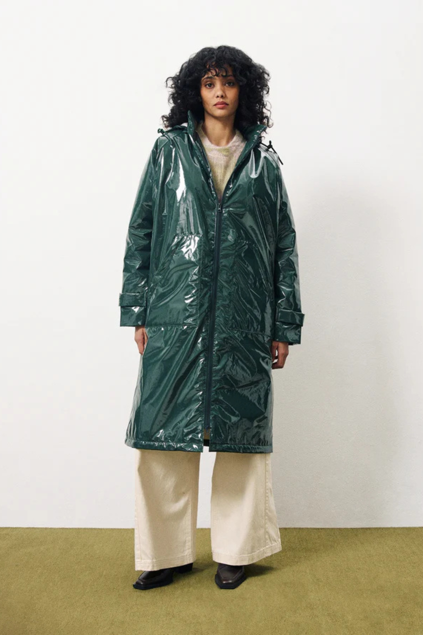 MATHELINE COAT - VERT FORET