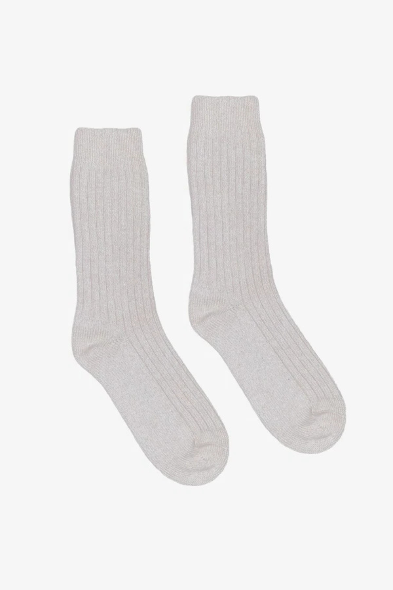 MERINO WOOL BLEND SOCK - HEATHER GREY