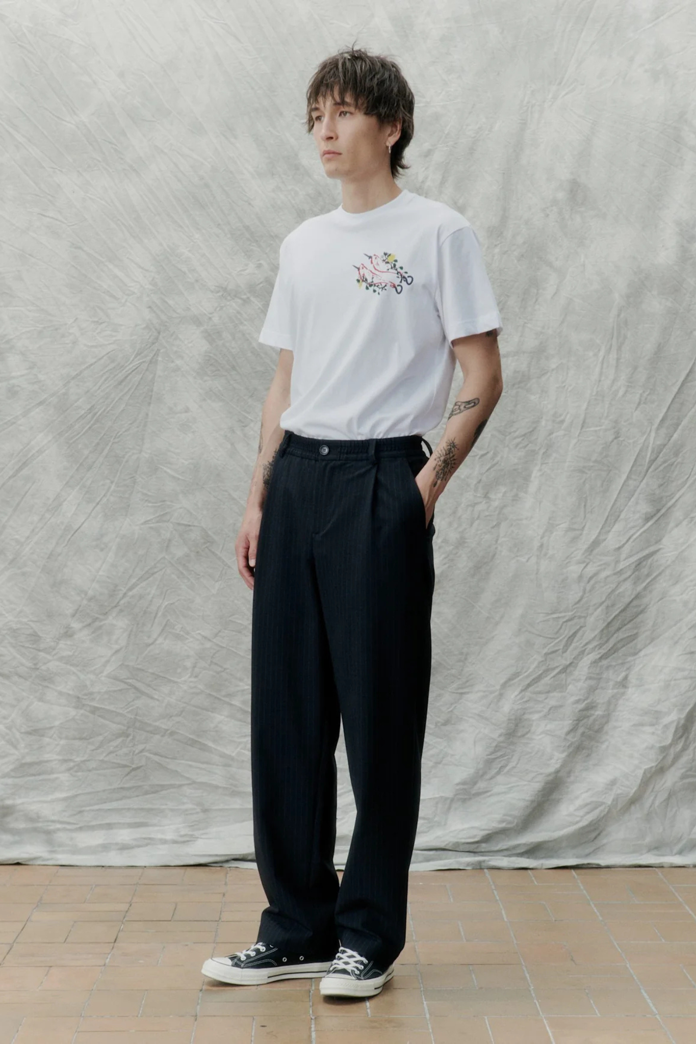 AGENCY PANTS - DARK NAVY PIN