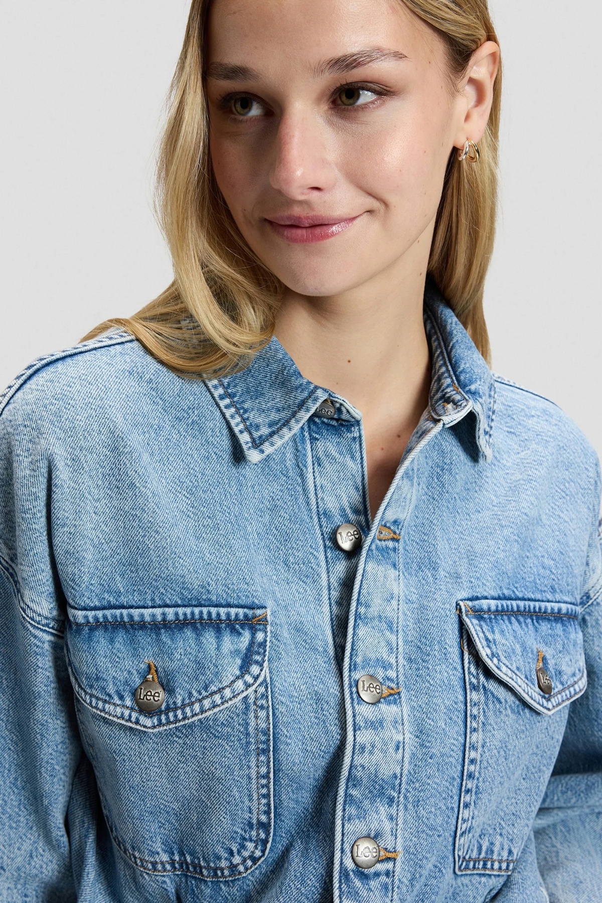 LS JUMPSUIT - DENIM BLUE