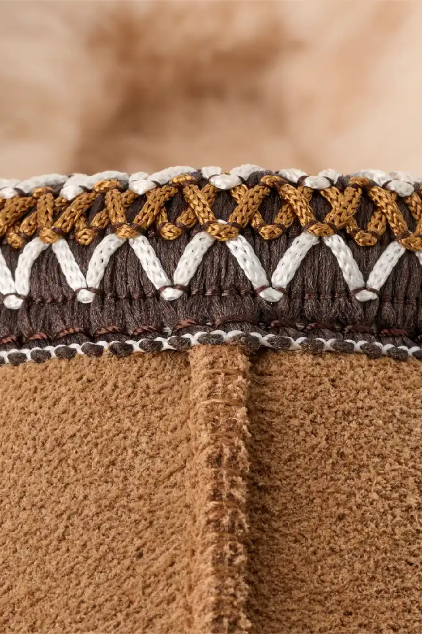 UGG woman tasman in chestnut. Close back view