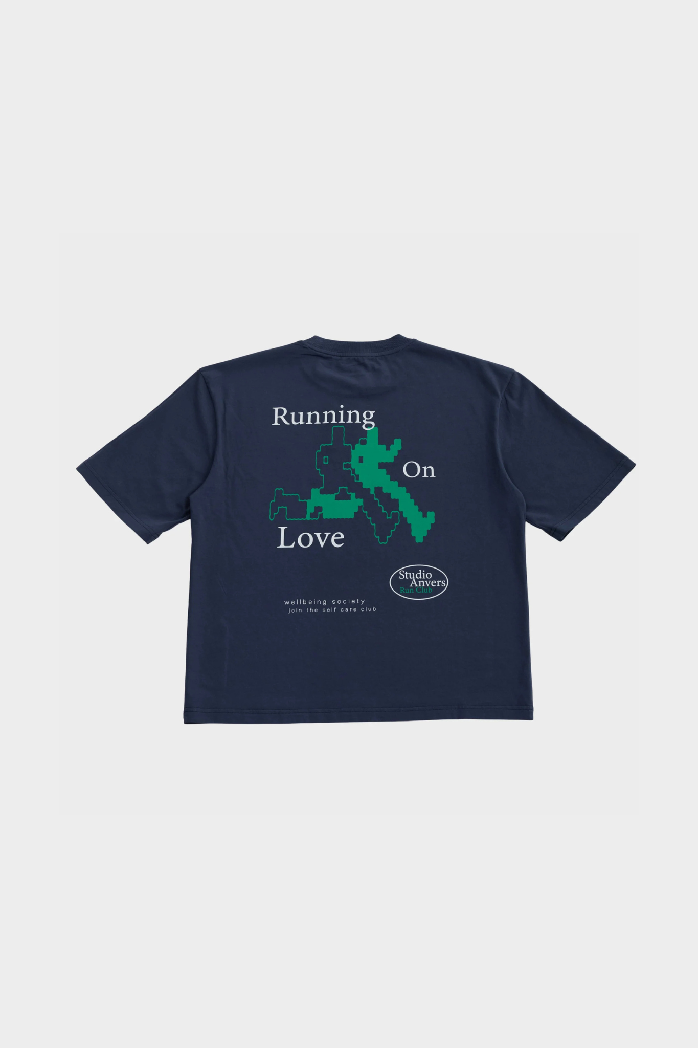 RUNNING ON LOVE T-SHIRT - NAVY