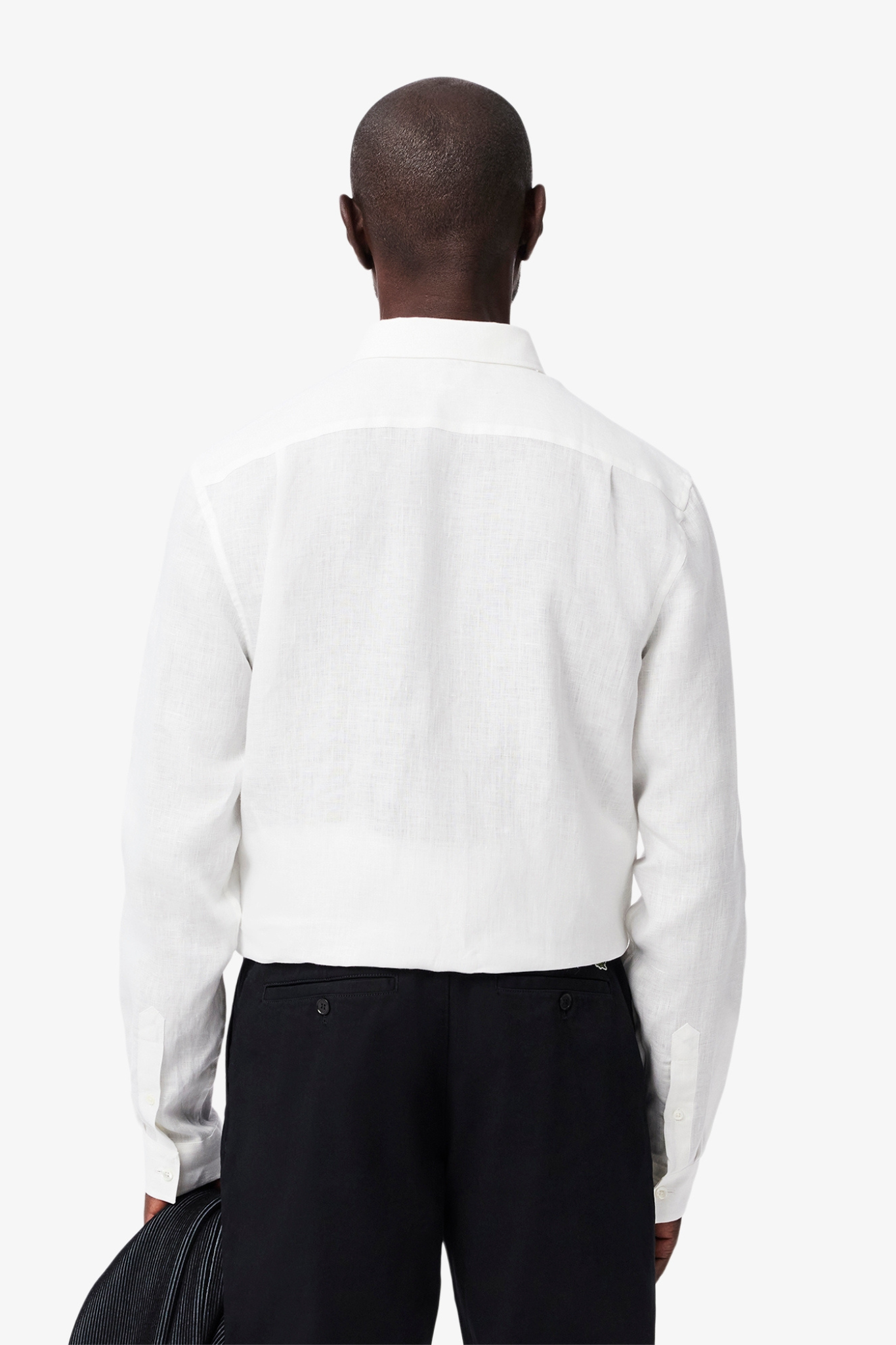 CH5692 L/S WOVEN SHIRT - WHITE