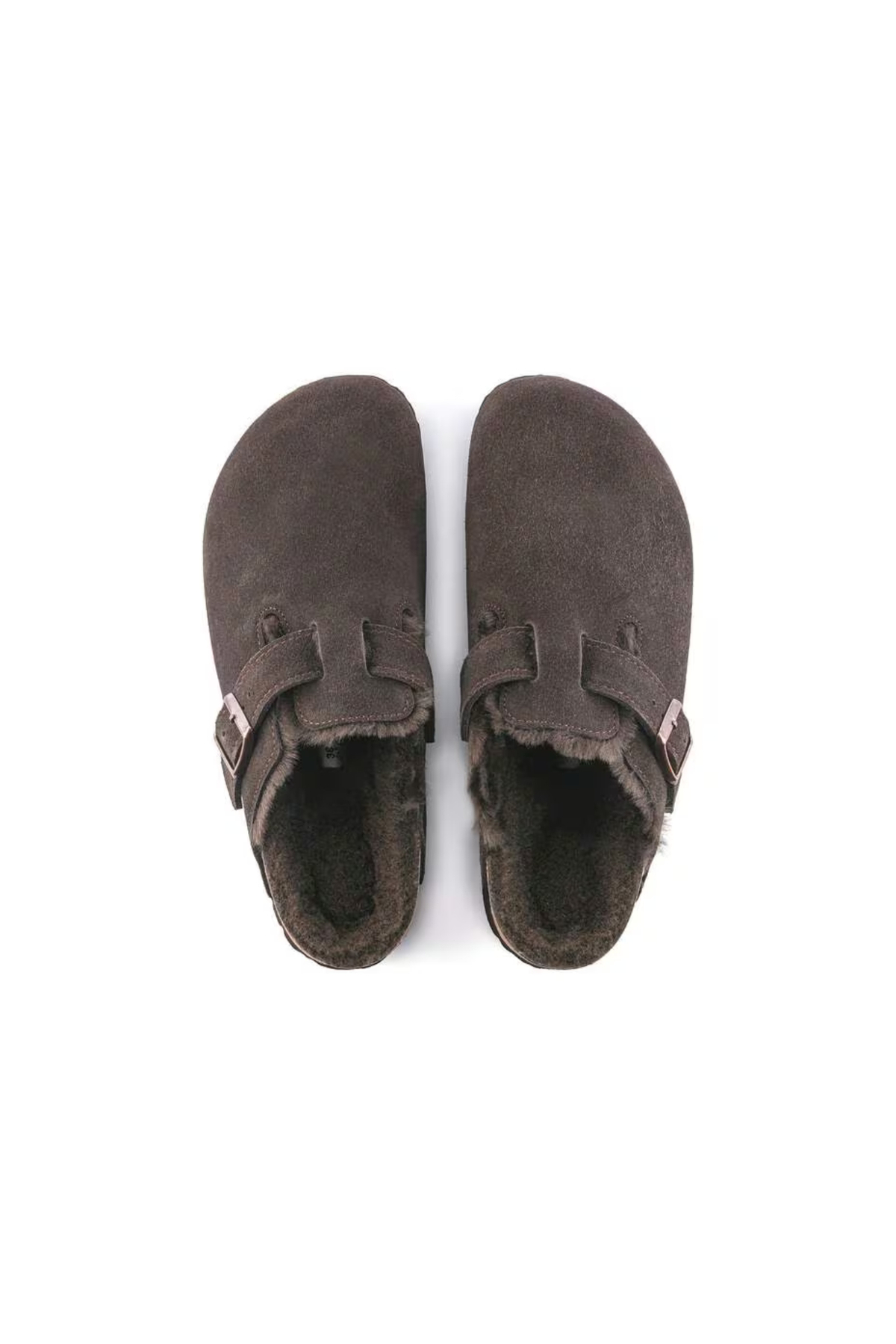 BOSTON VL/SHEARLING WOMEN SANDALS - MOCCA