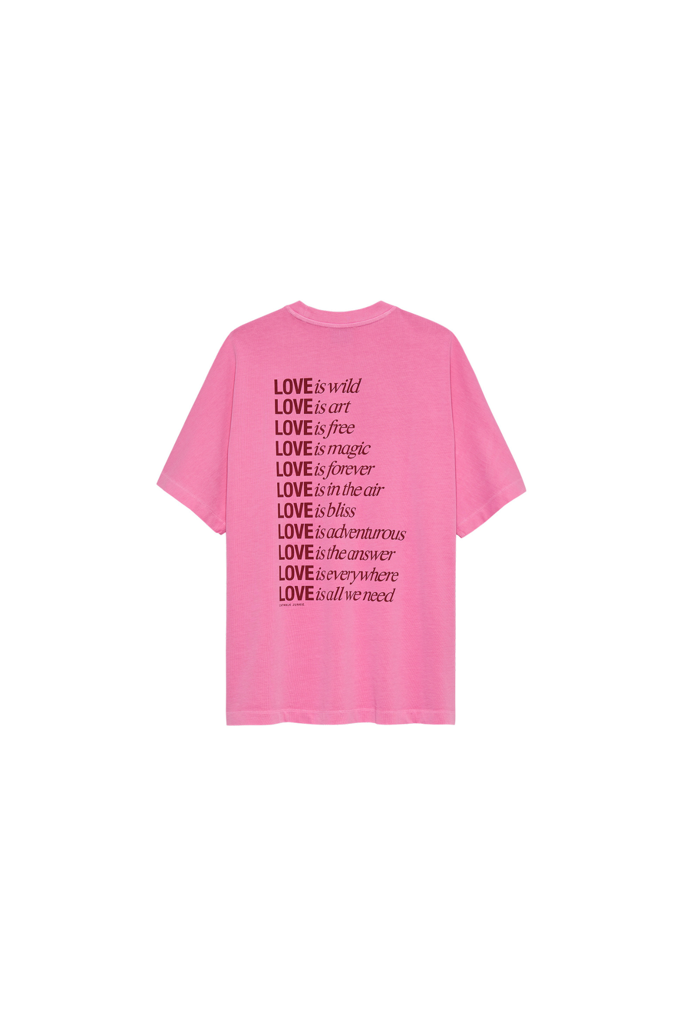 OVERSIZED GRAPHIC T-SHIRT - ROSEBLOOM