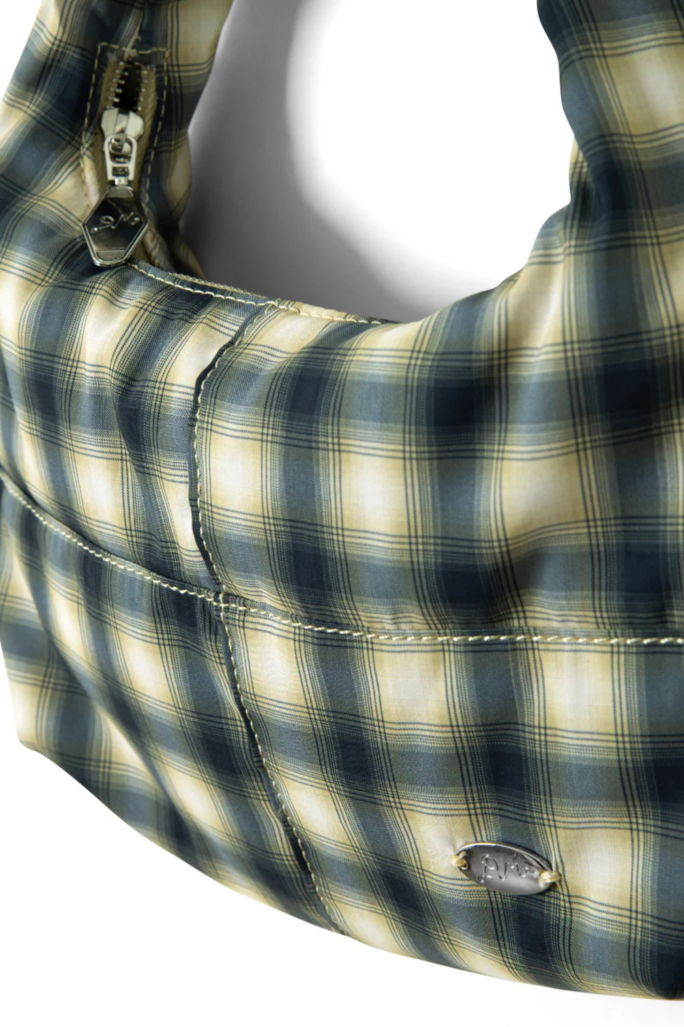 ROO CHECK TIE BAG - CARDAMON CHECK