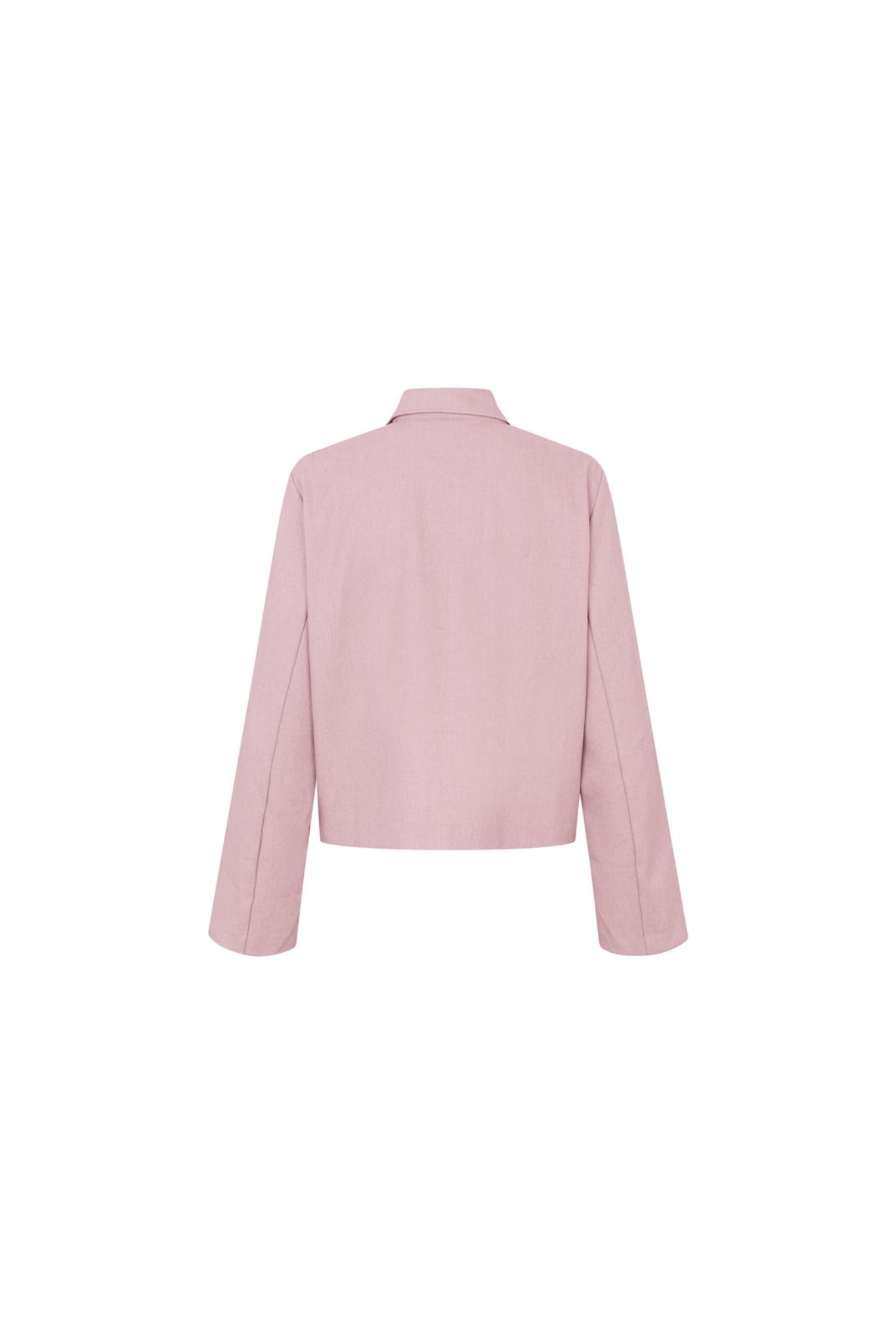 MBYM woddy morenna blazer in orchid bloom. Back flatlay view