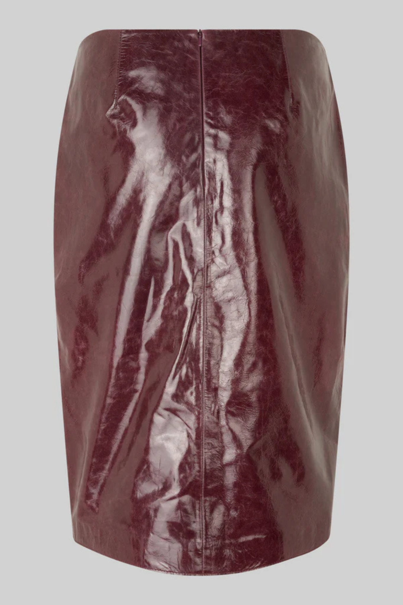QUEENS LEATHER SKIRT - BITTER CHOCOLATE