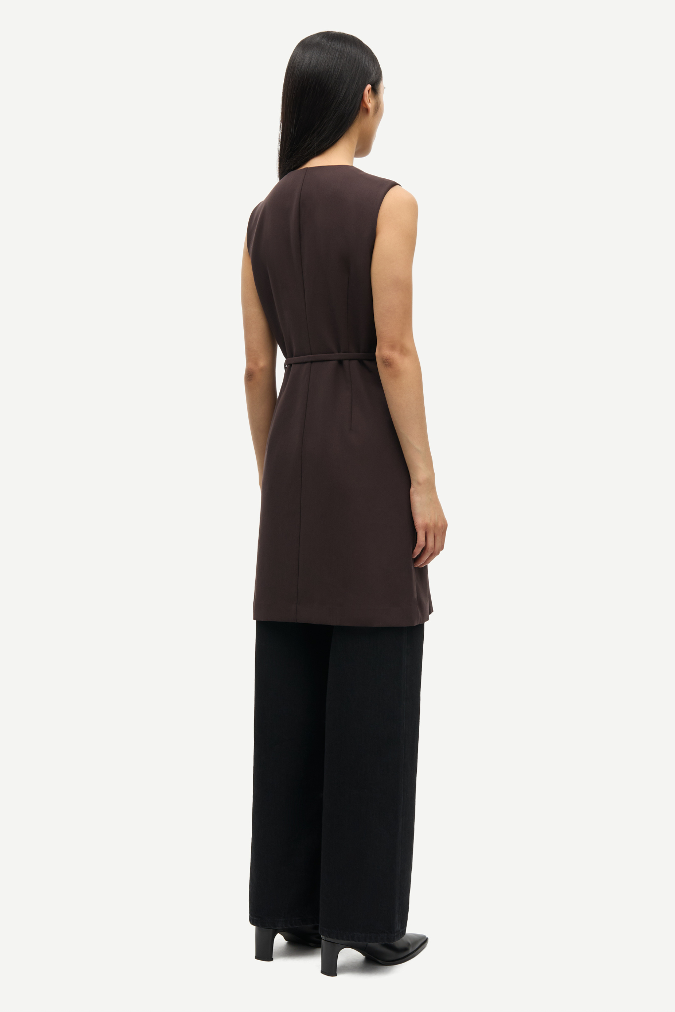 RUMA SHORT DRESS - BLACK COFFEE
