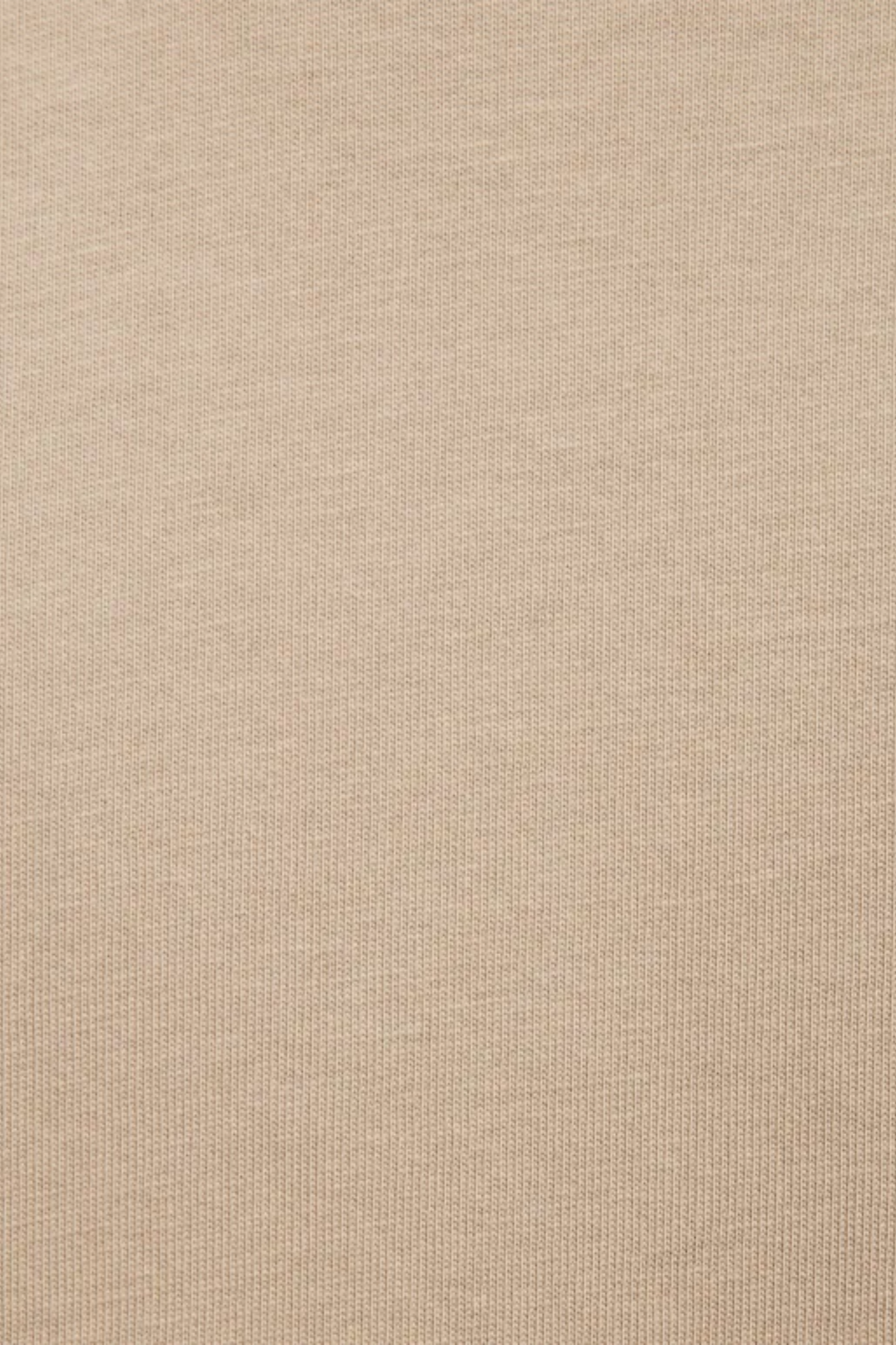 Drykorn raphael t-shirt in beige. Close fabric view