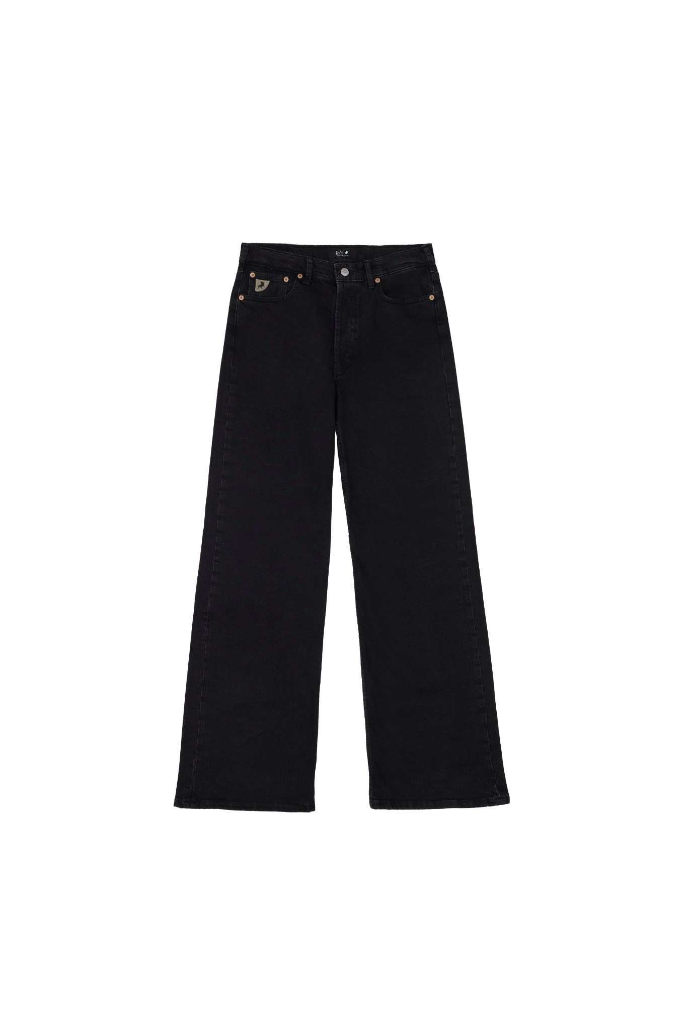 LINDSAY PALAZZO JEANS - BLACK ENZYME