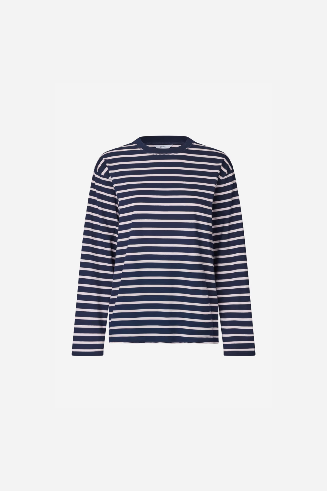 KULLA LS STRIPE T-SHIRT - NAVY FOG STRIPE