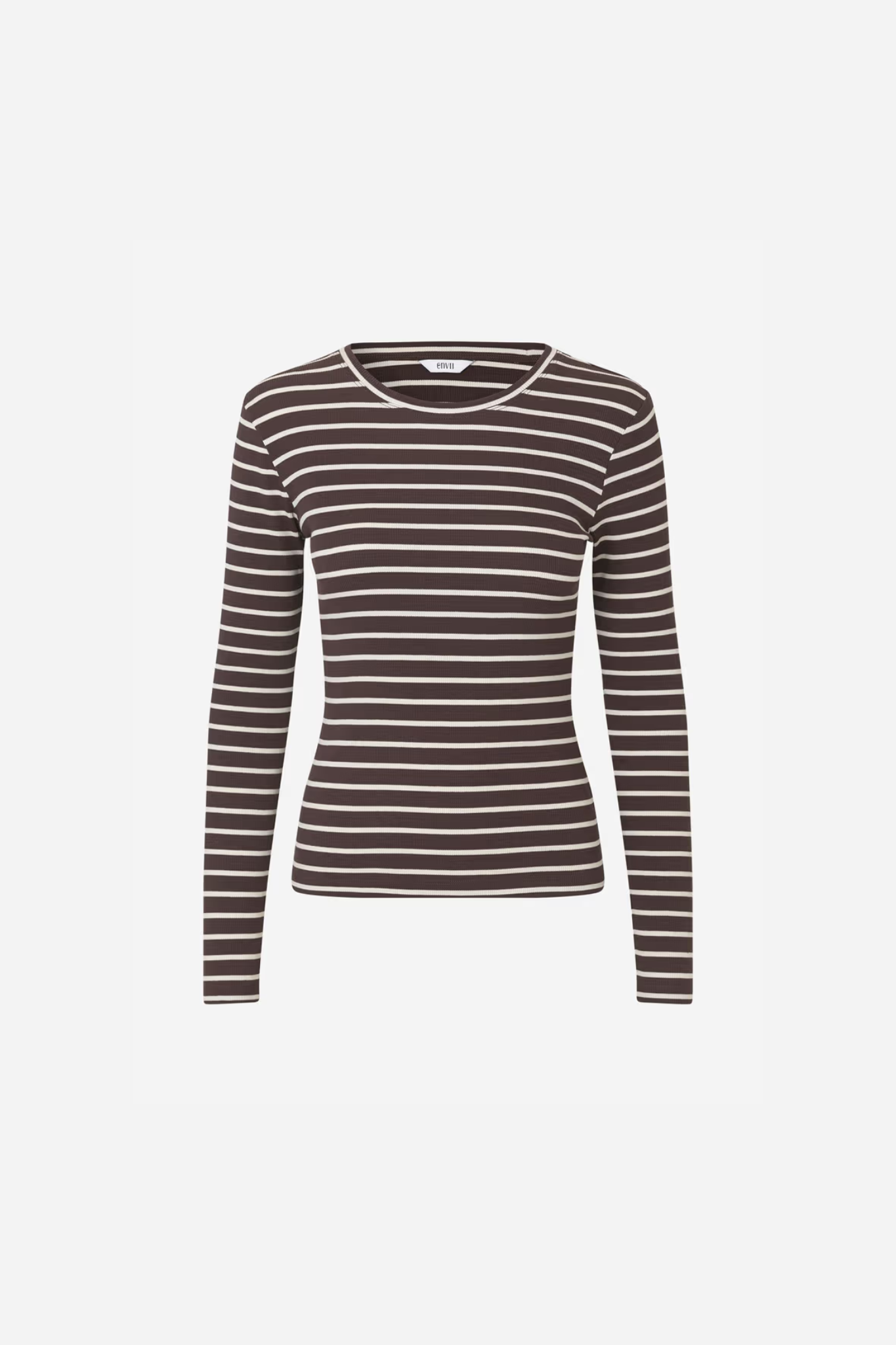 ALLY LS O-N T-SHIRT - MOONSTRUCK/CHOCOLATE