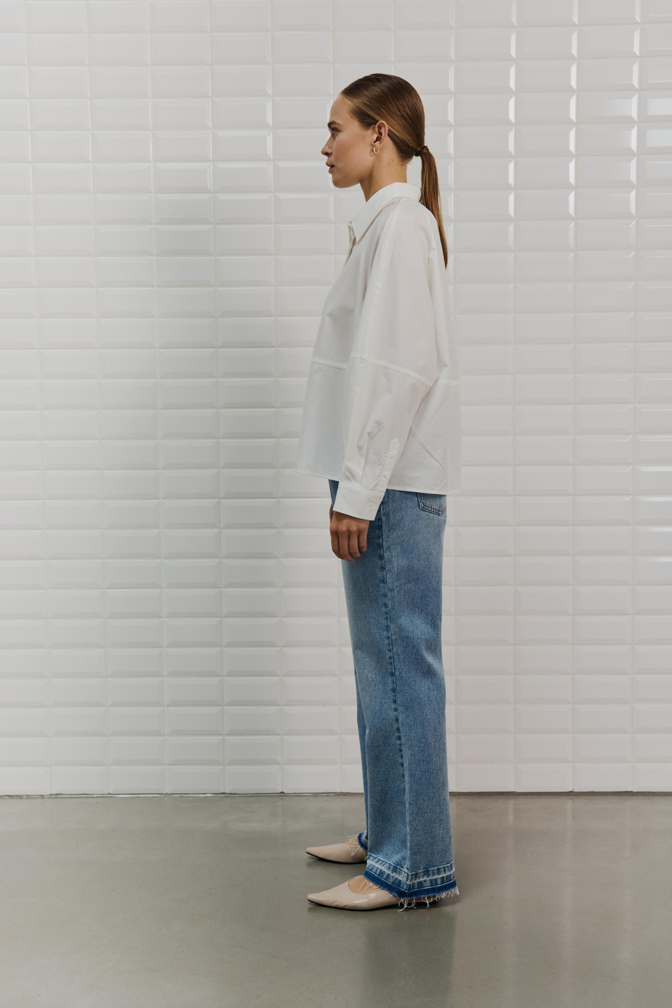 REBECCA LS SHIRT - WHITE