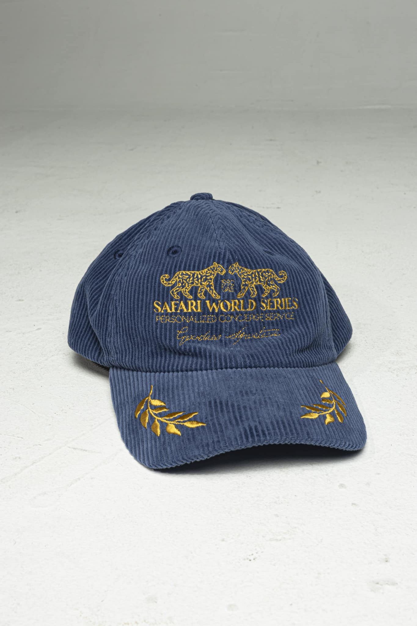 SAFARI CAP - BLUE/GOLD