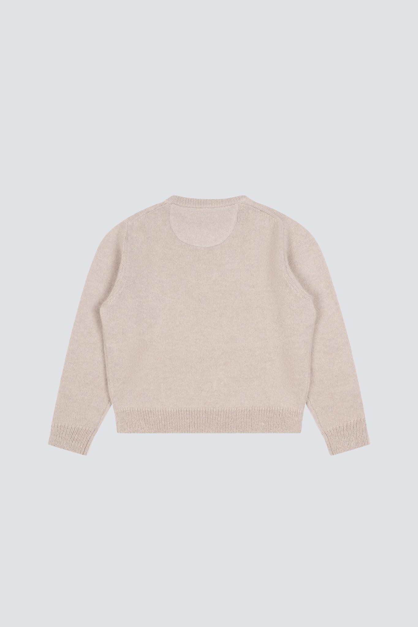 GARDEN HOSE KNIT CREWNECK - GREY MELANGE